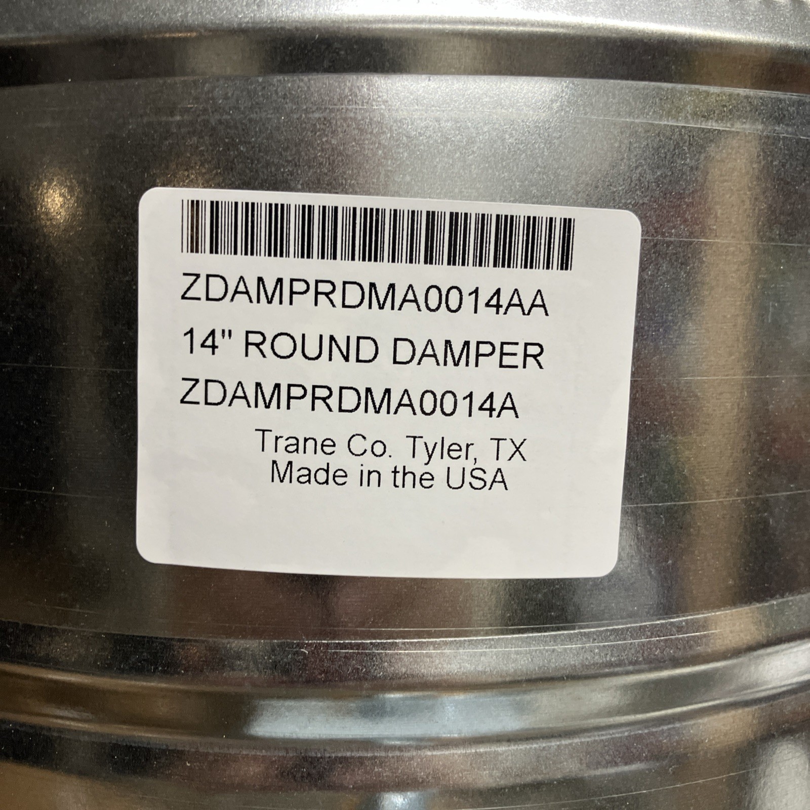 Trane 14 in. Modulating Damper Item #ZDAMPRDMA0014AA Manu Part #ZDAMPRDMA0014A
