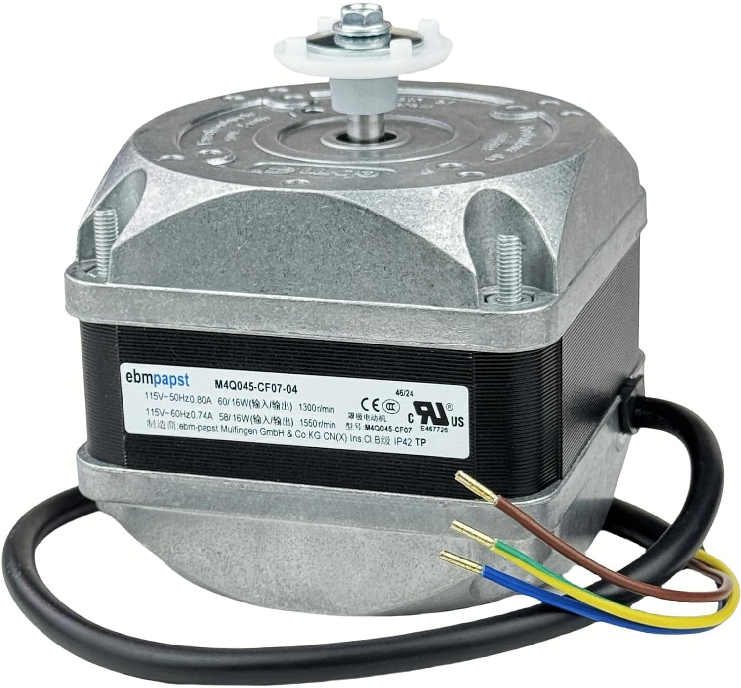 For Ebm-Papst M4Q045-CF07-04 Freezer Condenser Fan Motor, 115V AC Fan Motor Comp