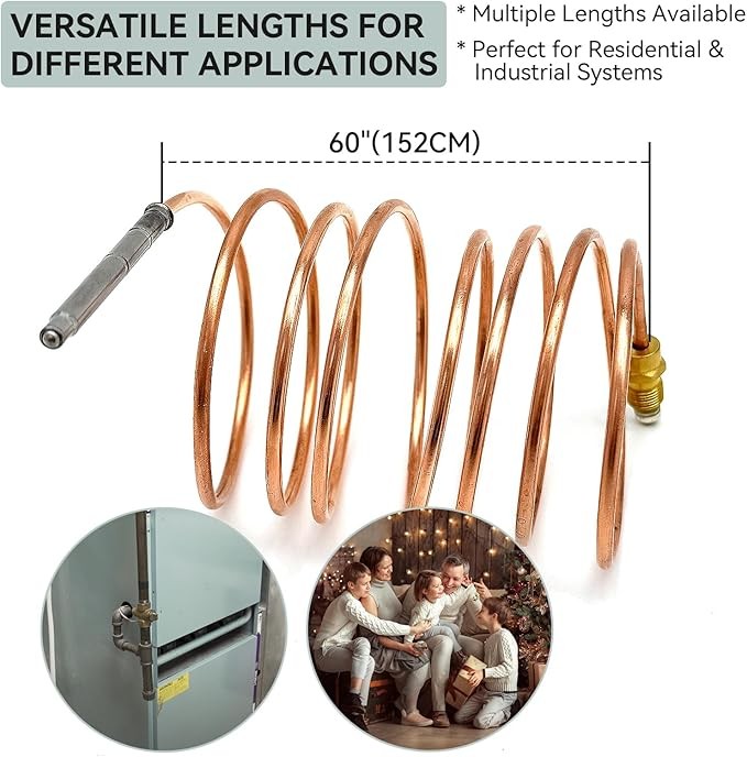 For Robertshaw Thermocouple 60″ 1980-060 Snap Fit Universal (51-1459) US