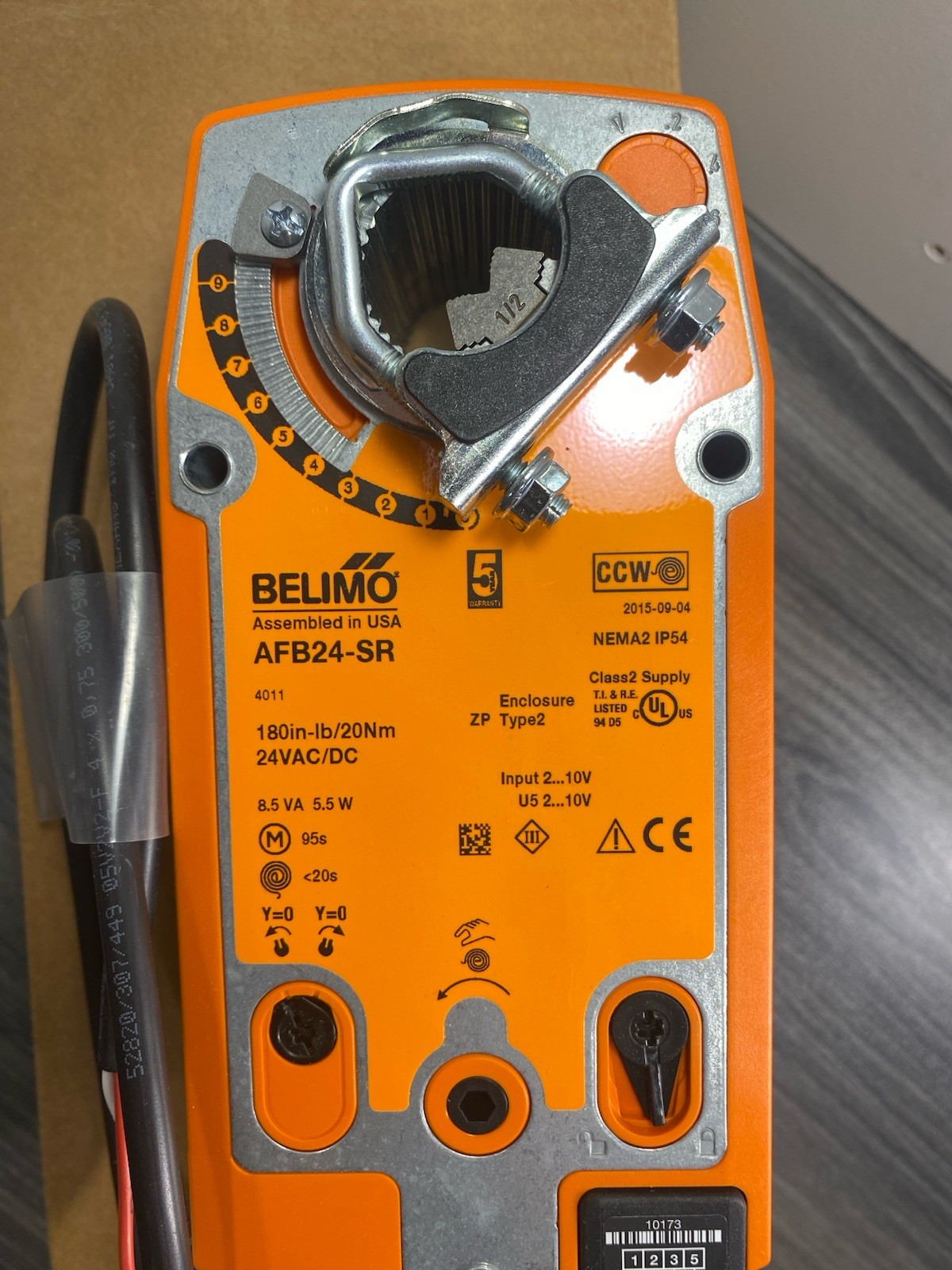 New Belimo AFB24-SR Spring Return Actuator 180 IN/LB 24V AC/DC 5.5W AFB24SR USA