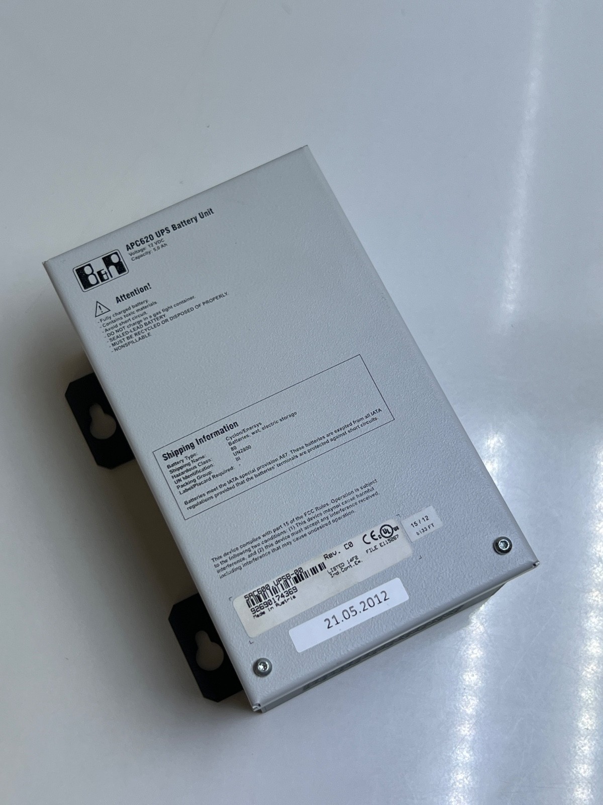 B$R 5AC600.UPSB-00 Rev:C0 APC620 UPS Battery Unit