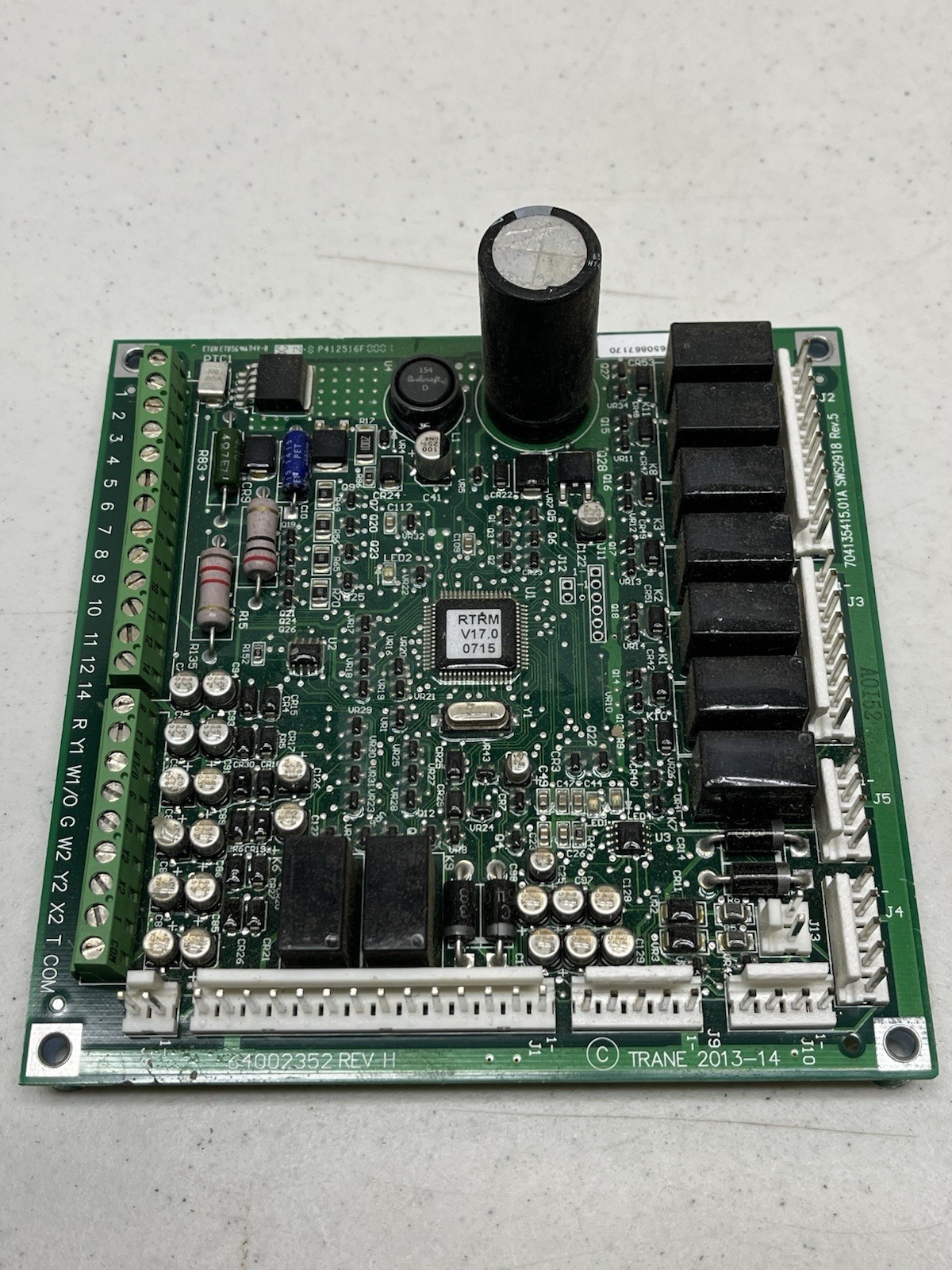 Trane Control Circuit Board X13650867170 64002352 REV H 30 DAY WARRANTY