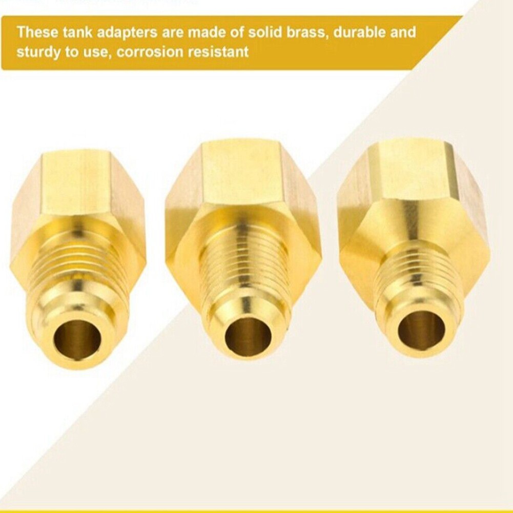 3pcs Vacuum Pump Adapter For R134a R12 R22 R410a Hvac Service High Quality