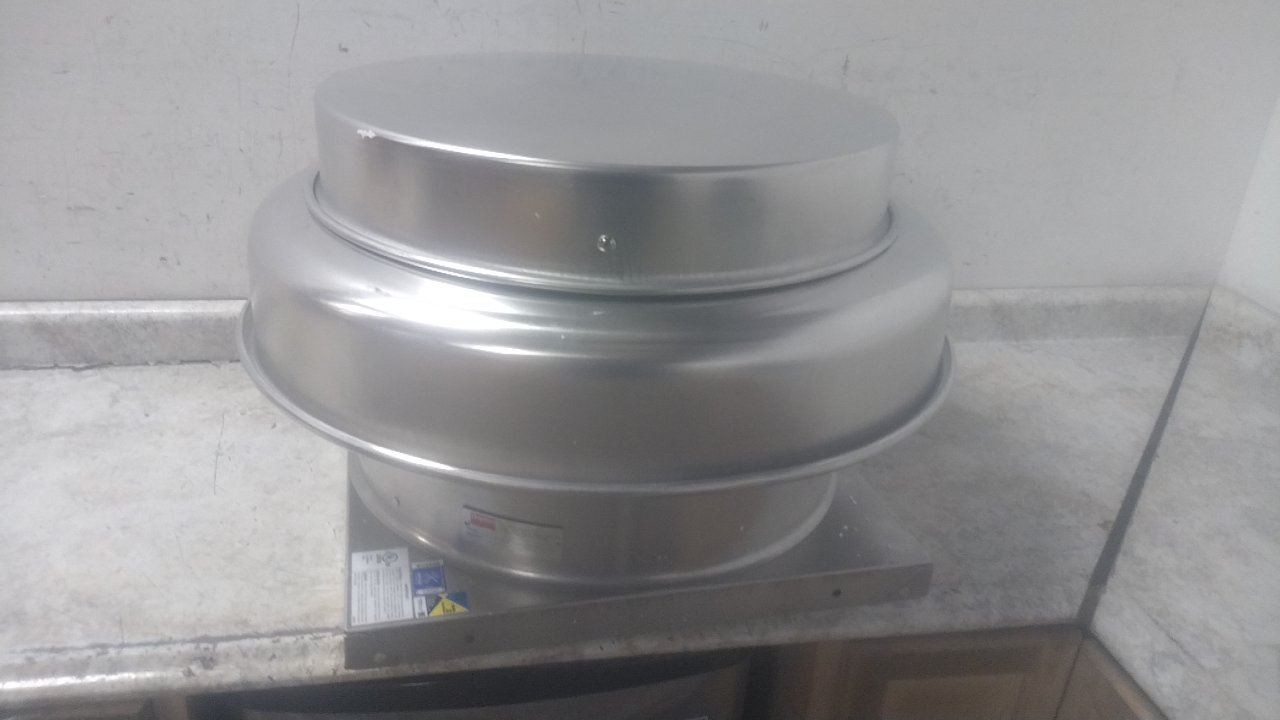 Dayton 4YC88G 12 In Blade Diameter 1/4 HP 115V Axial Downblast Roof Exhaust Fan