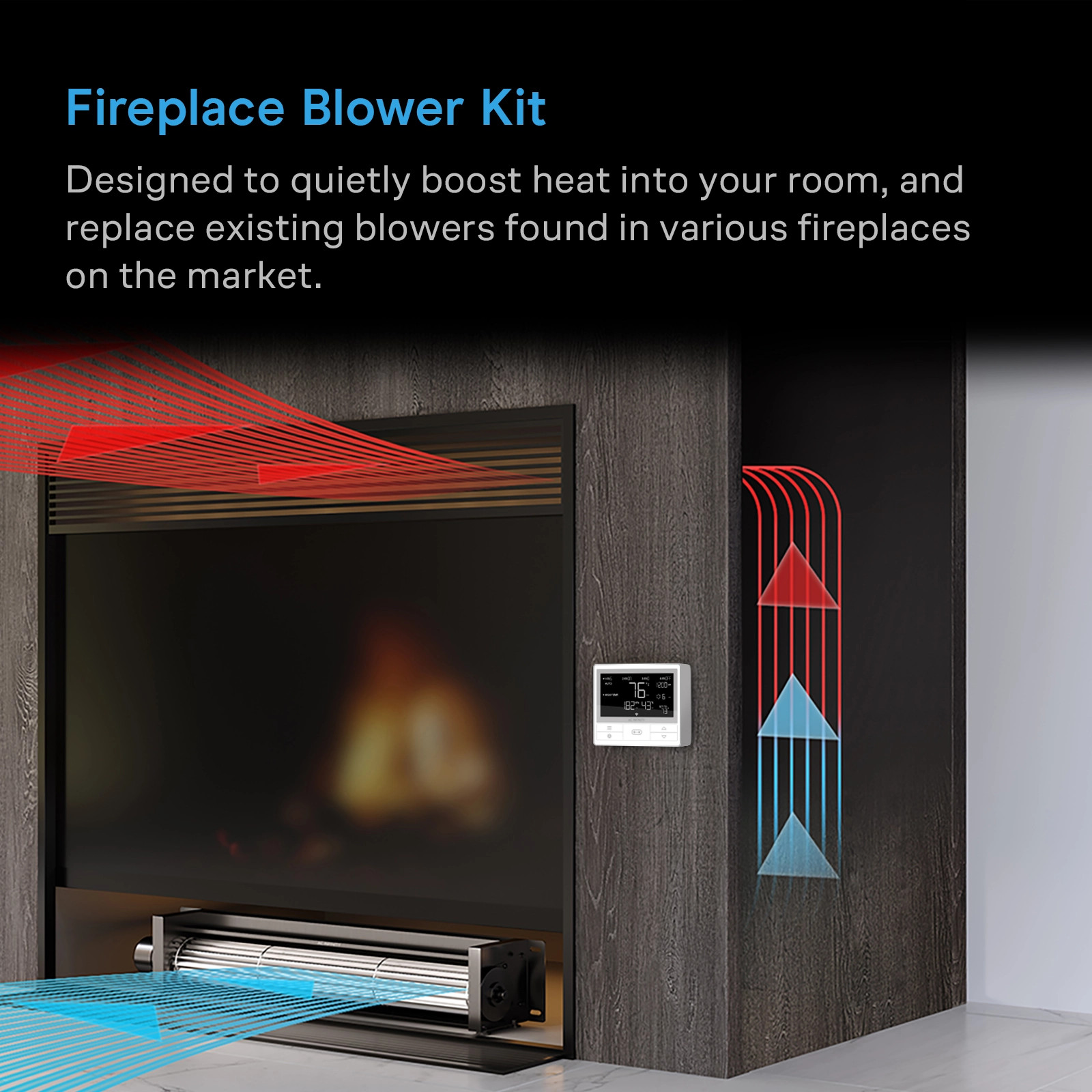 AIRBLAZE T10, Universal Fireplace Blower Fan 10″ Lennox, Hearth Glo, Majestic