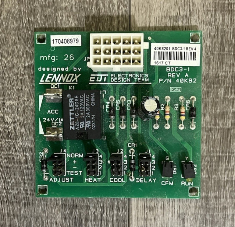 Lennox 40K82 – 40K8201 LEN408C (BDC3-1) Blower Circuit Control Board