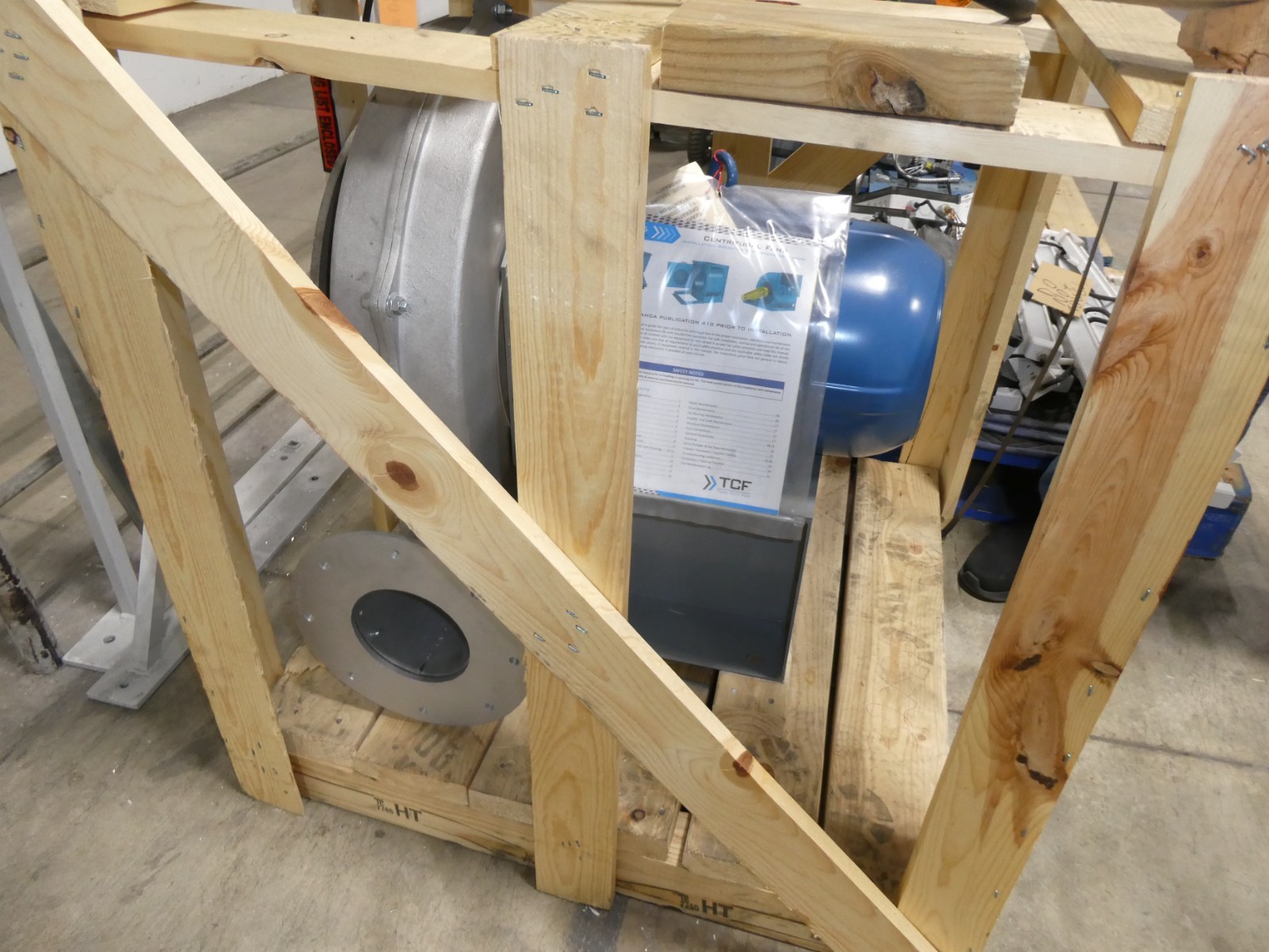 Twin City Fan TPD-SW Cast Aluminum Pressure Blower, Direct Drive 10hp 3ph