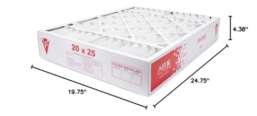 AIRX FILTERS WICKED CLEAN AIR. 20x25x4 Compatible 2 Pack of Filters, White