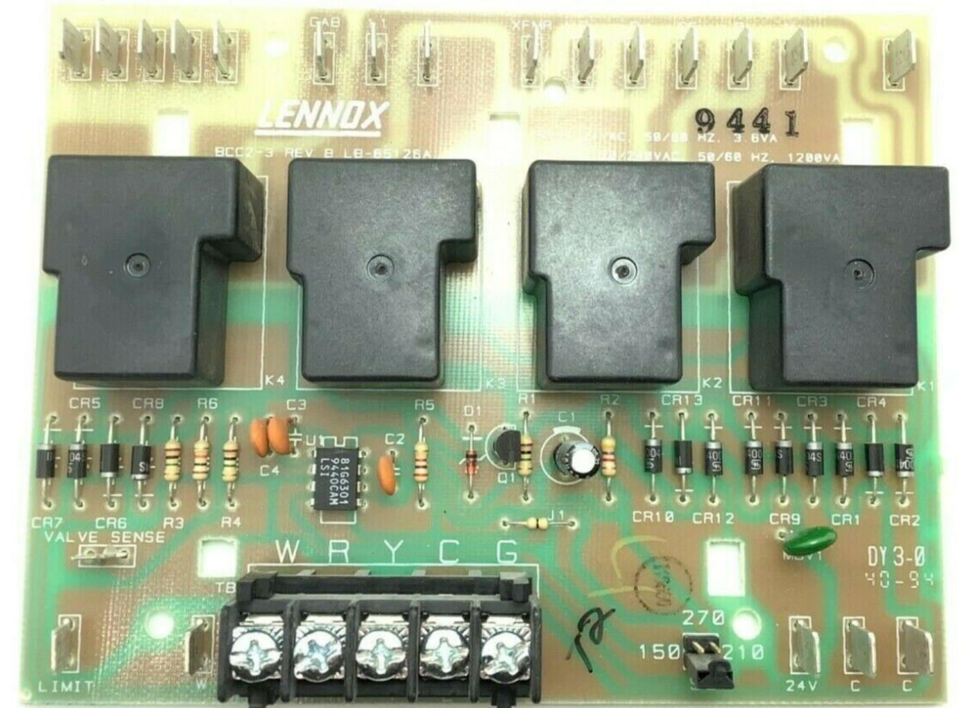 LENNOX BCC2-3 Rev B LB-65126A Gas Furnace Circuit Circuit Board used tested