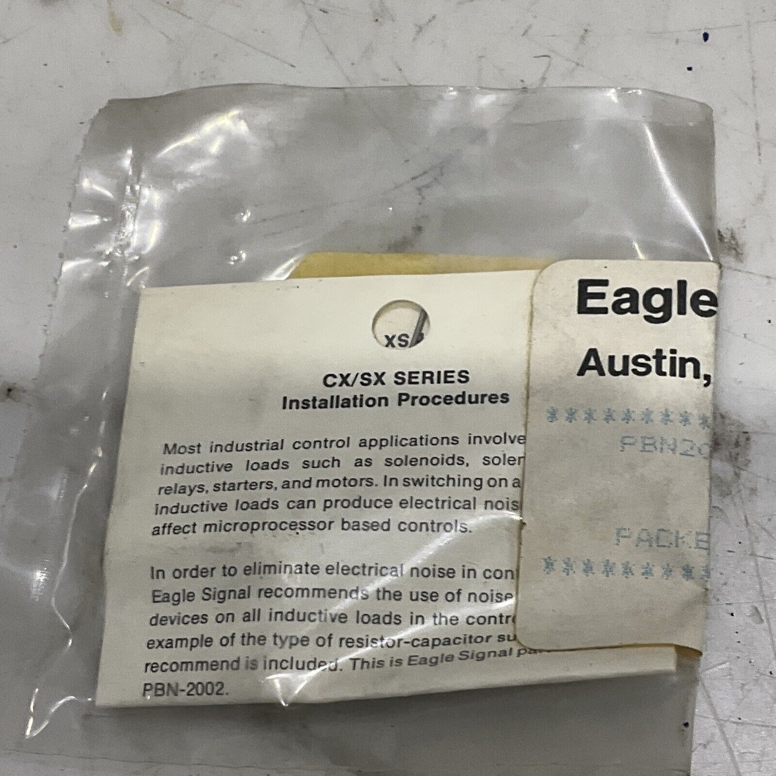 EAGLE SIGNAL CONTROL 1 A92 SX301A6 COUNT CONTROL COUNTER SX300 373