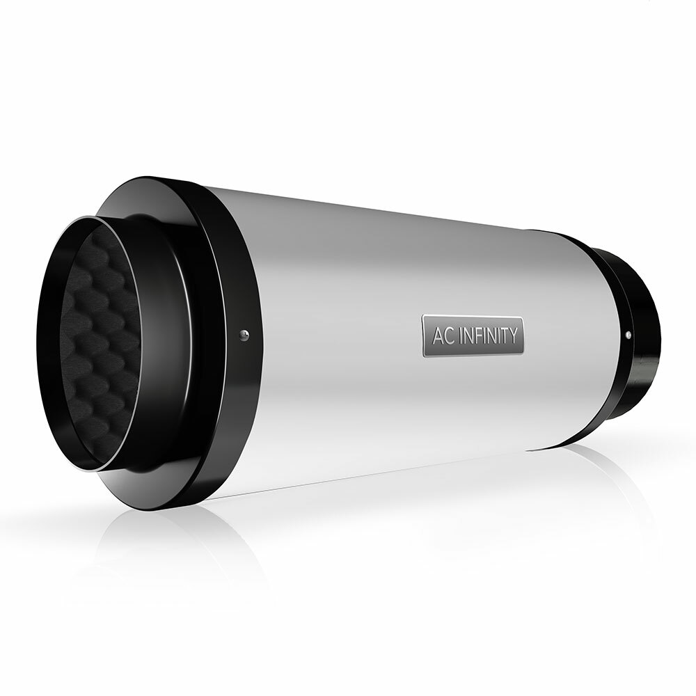 Duct Fan Silencer, 8” Noise Reduction Muffler for Hydroponics Grow Tent Systems