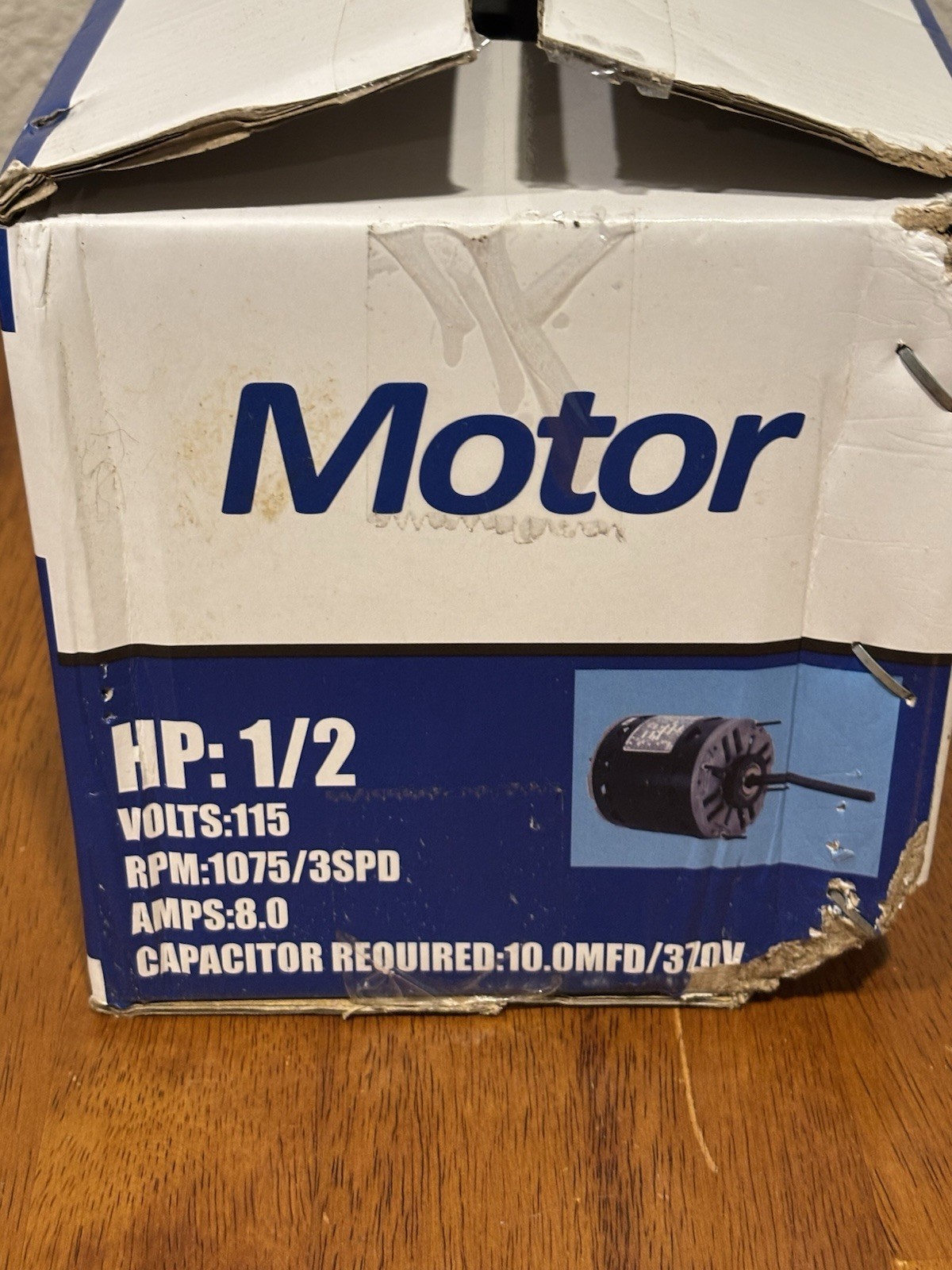 DL1056 Sleeve Bearing Direct Drive Blower Motor 1/2 HP, 1075 RPM, 3 Speed, 115 V