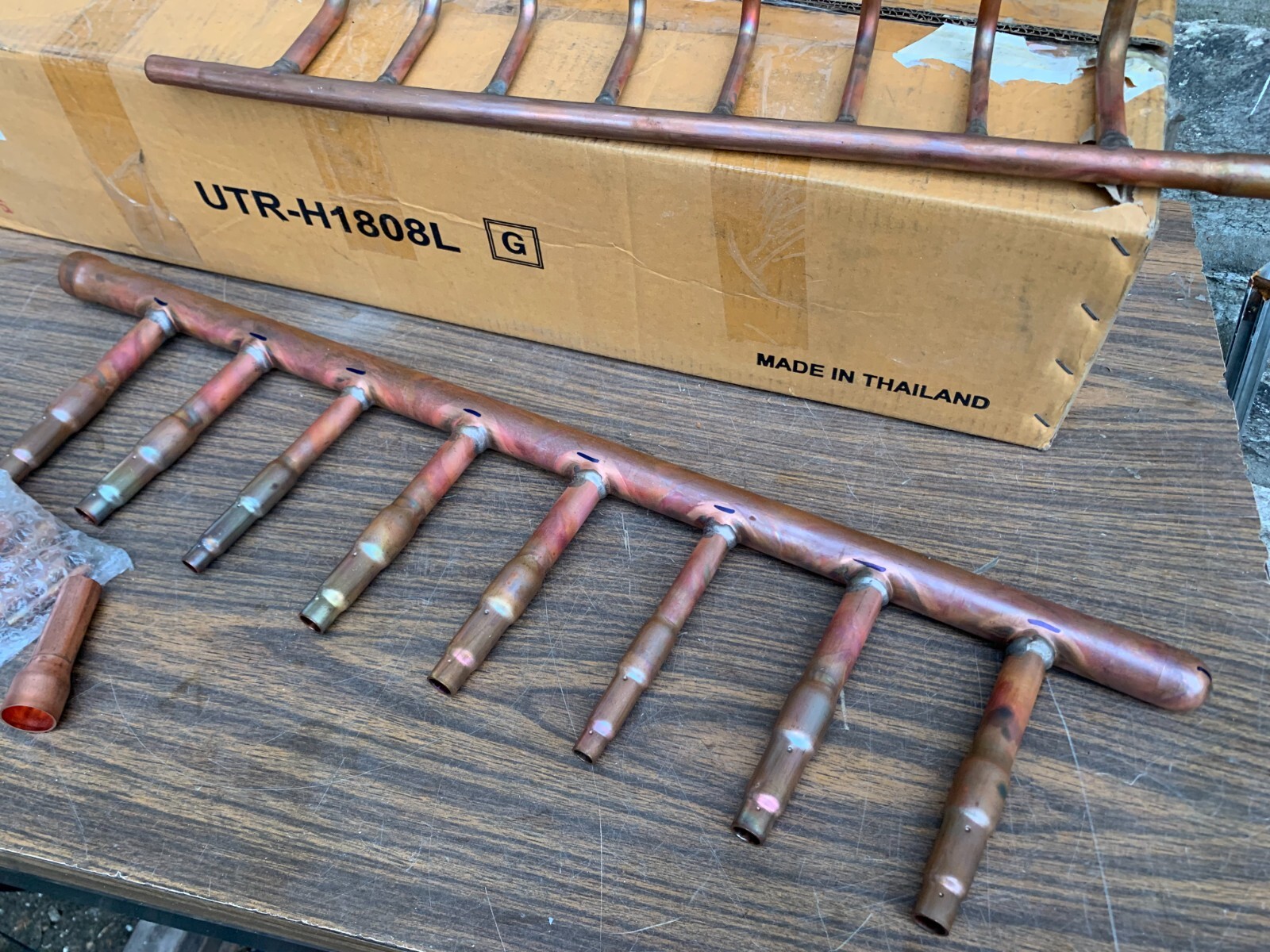 UTRH1808L Copper Header Branch Off For Fujitsu Daikin ?? Air Conditioning Part