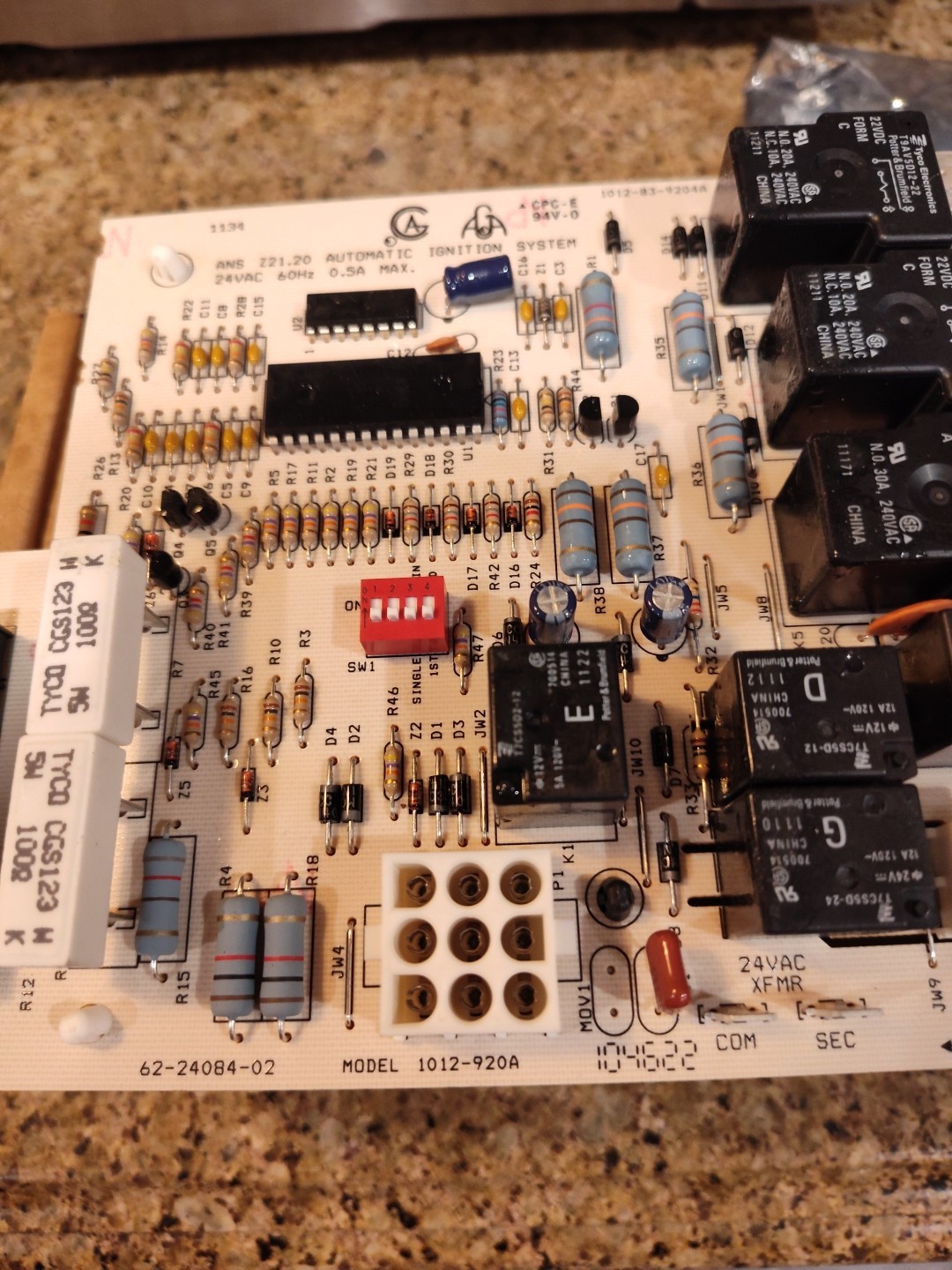 Rheem Ruud Protech Circuit Board 1012-920A