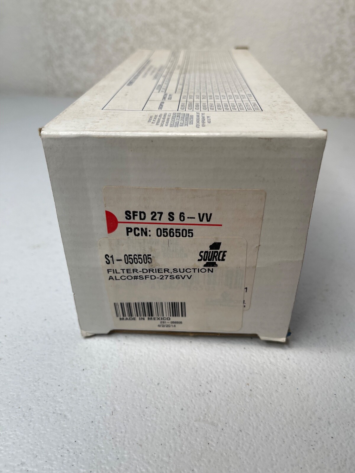 New Emerson SFD27S6VV Suction Line Filter Drier 3/4″ ODF