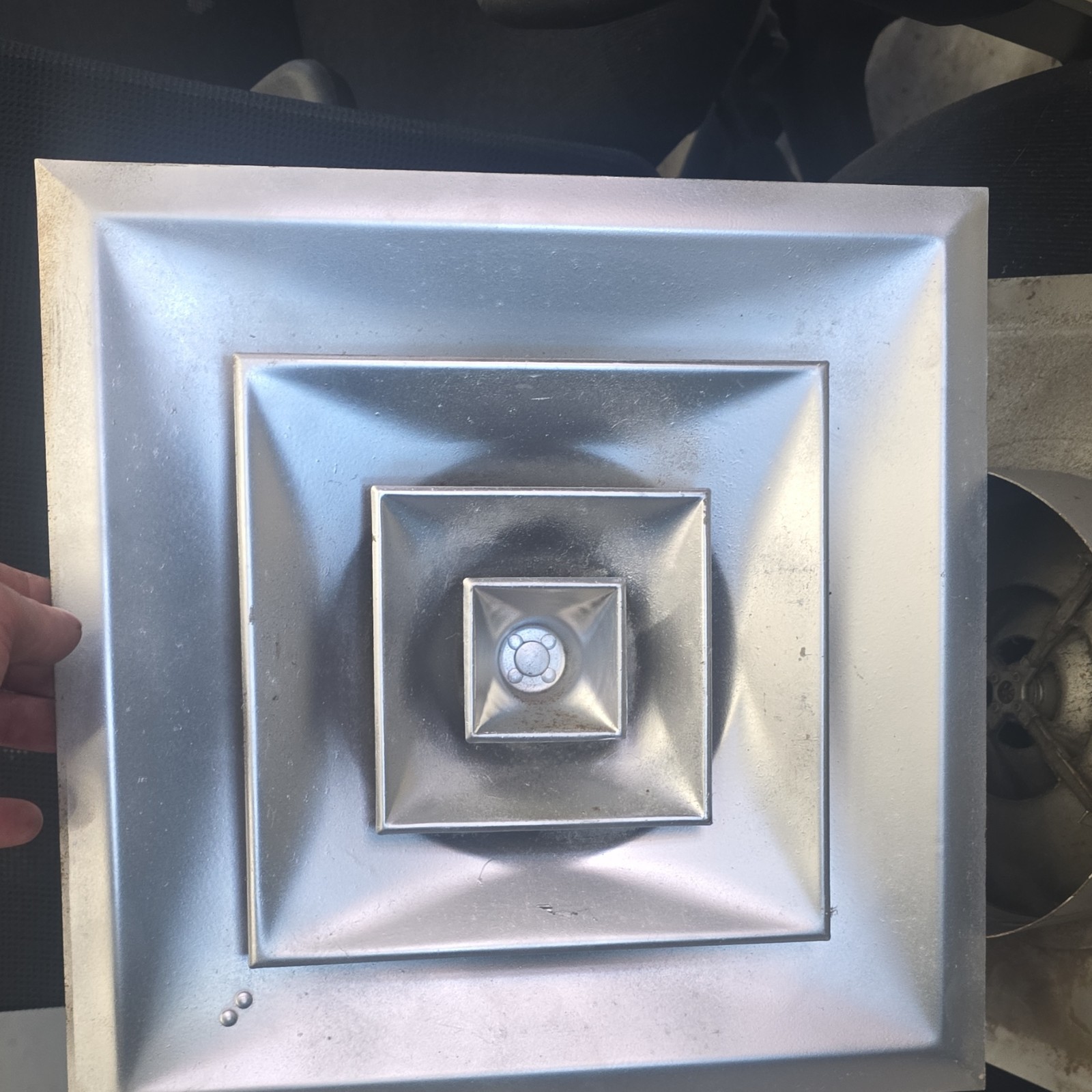 Anemostat Square Ceiling Vent Diffuser Grille, Metal, Silver 7 available!!!