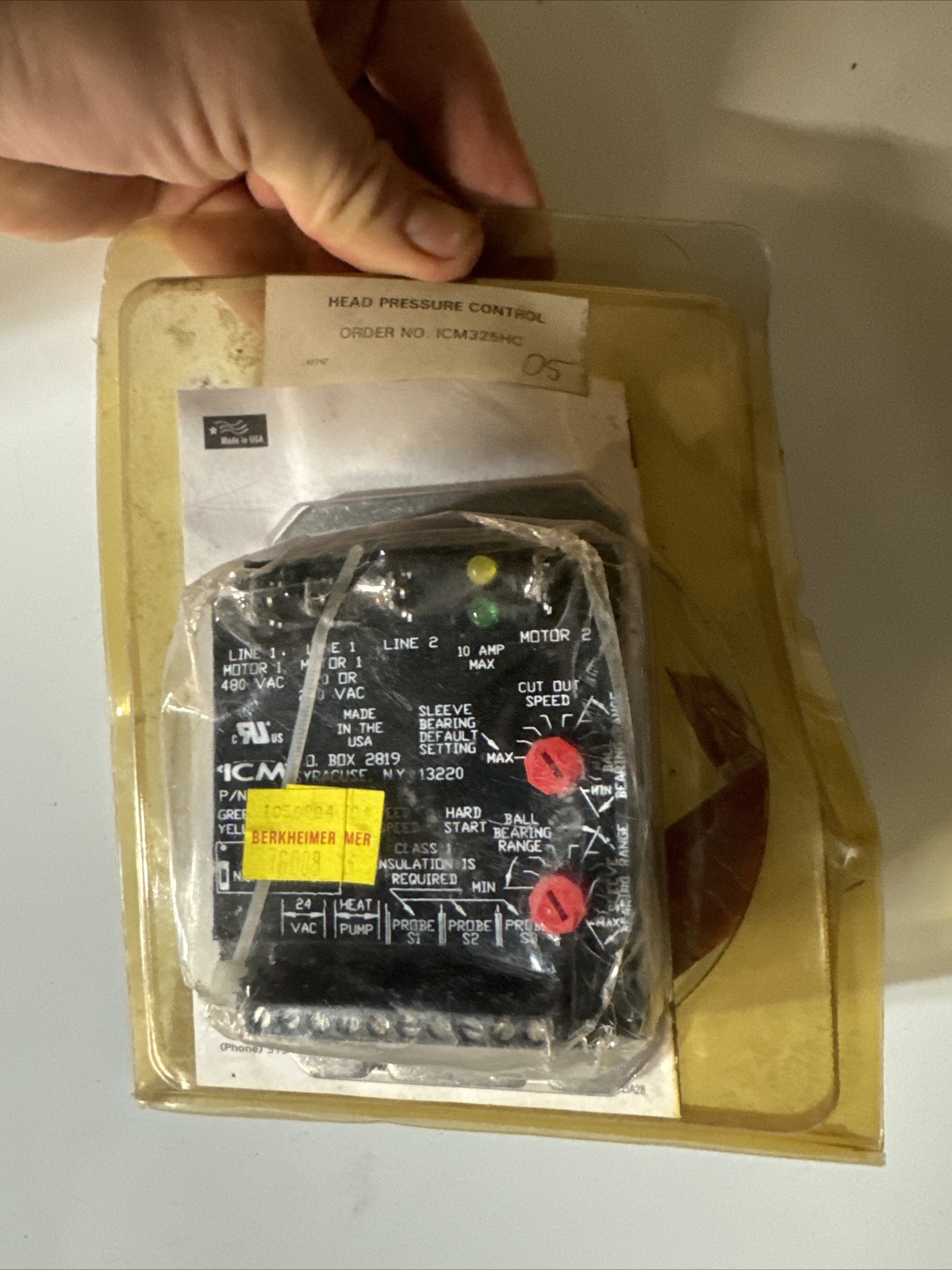 New ICM325H Head Pressure Control