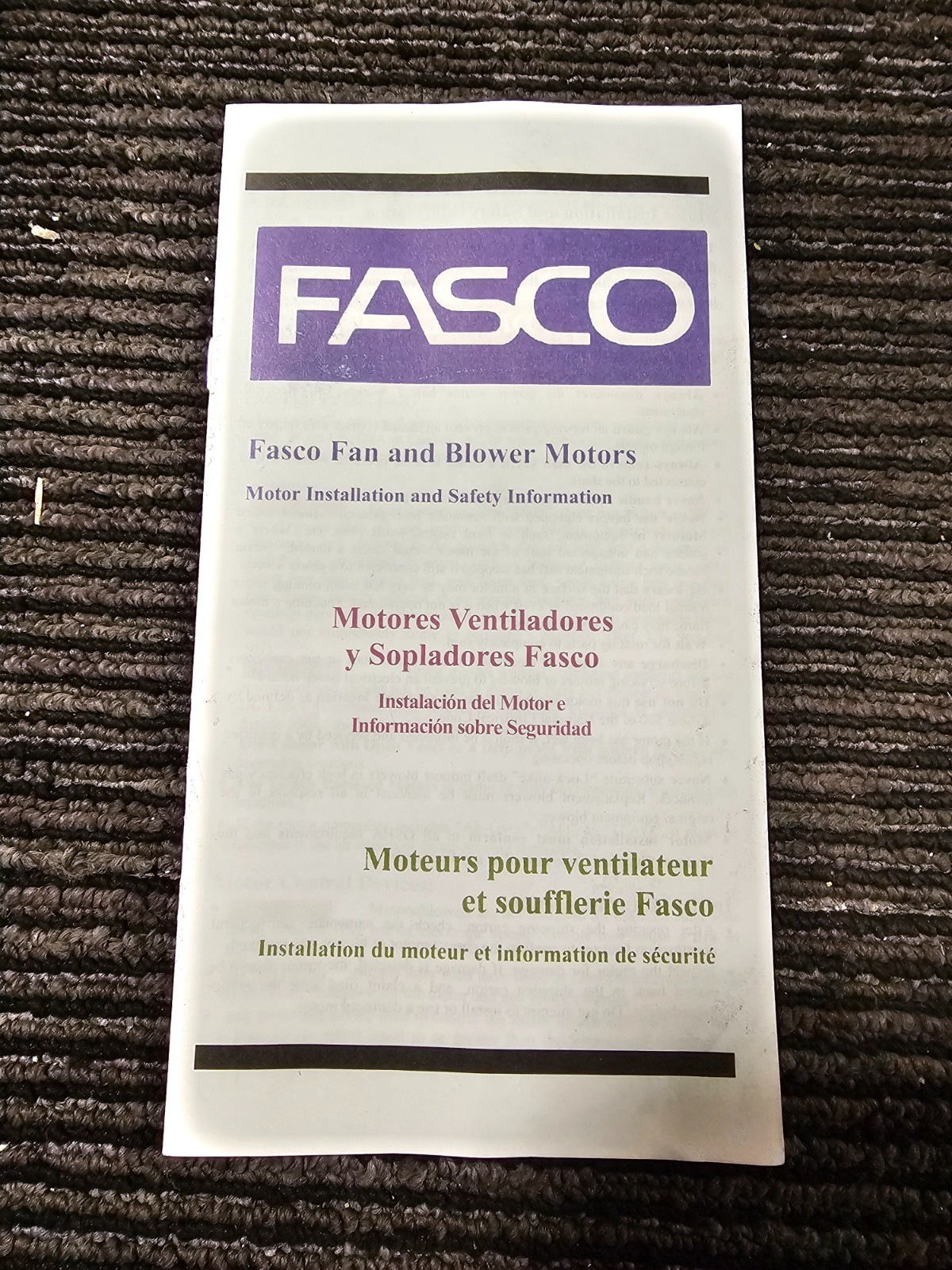 Fasco A360 2-Speed 2700 RPM 1/25 HP CW Shaded Pole Draft Inducer Motor