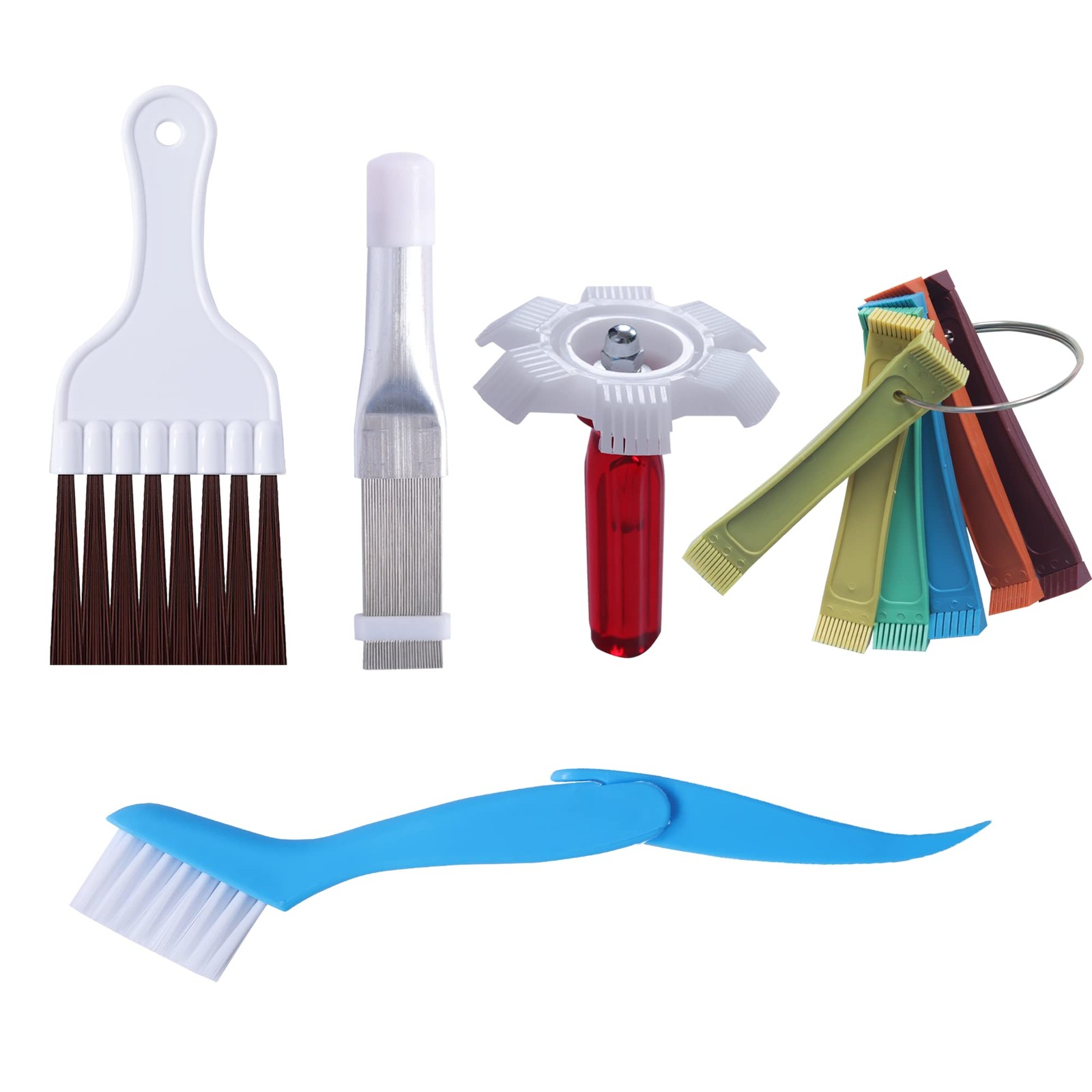 LONCHDAN 10 Pcs Air Conditioner Fin Comb Cleaner kit AC Coil Multicolor