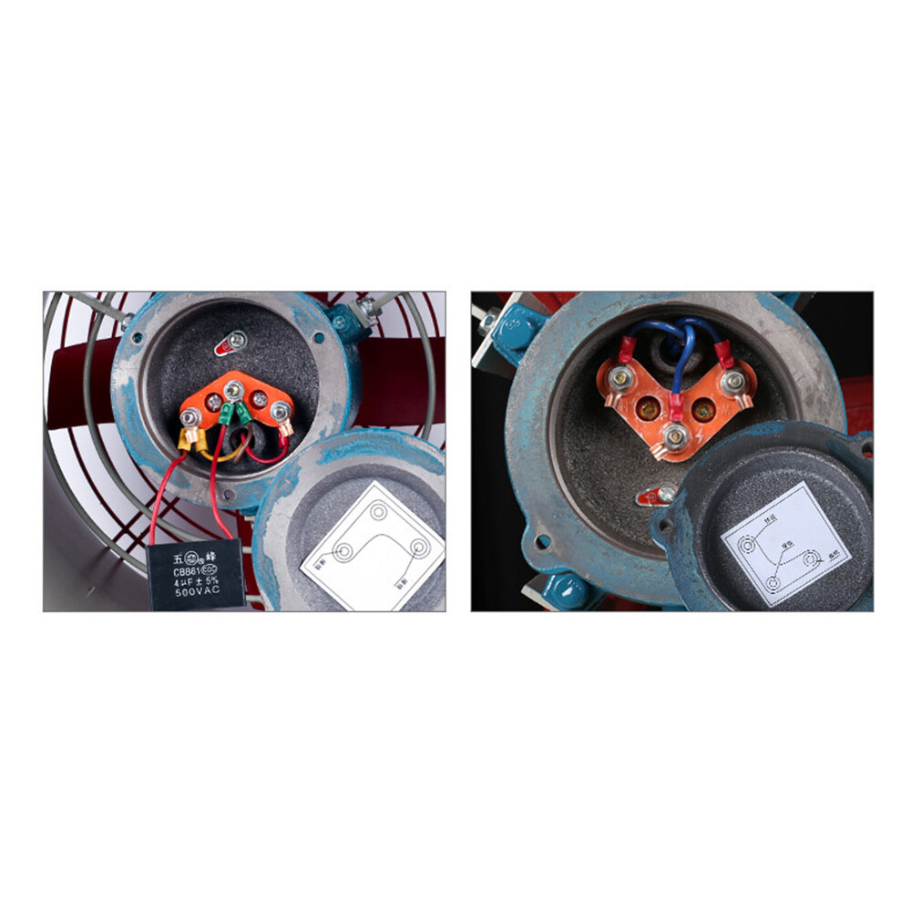 12″ Explosion-Proof Axial Fan Cylinder Pipe Fan 110V Warehouse Exhaust Fan 180W
