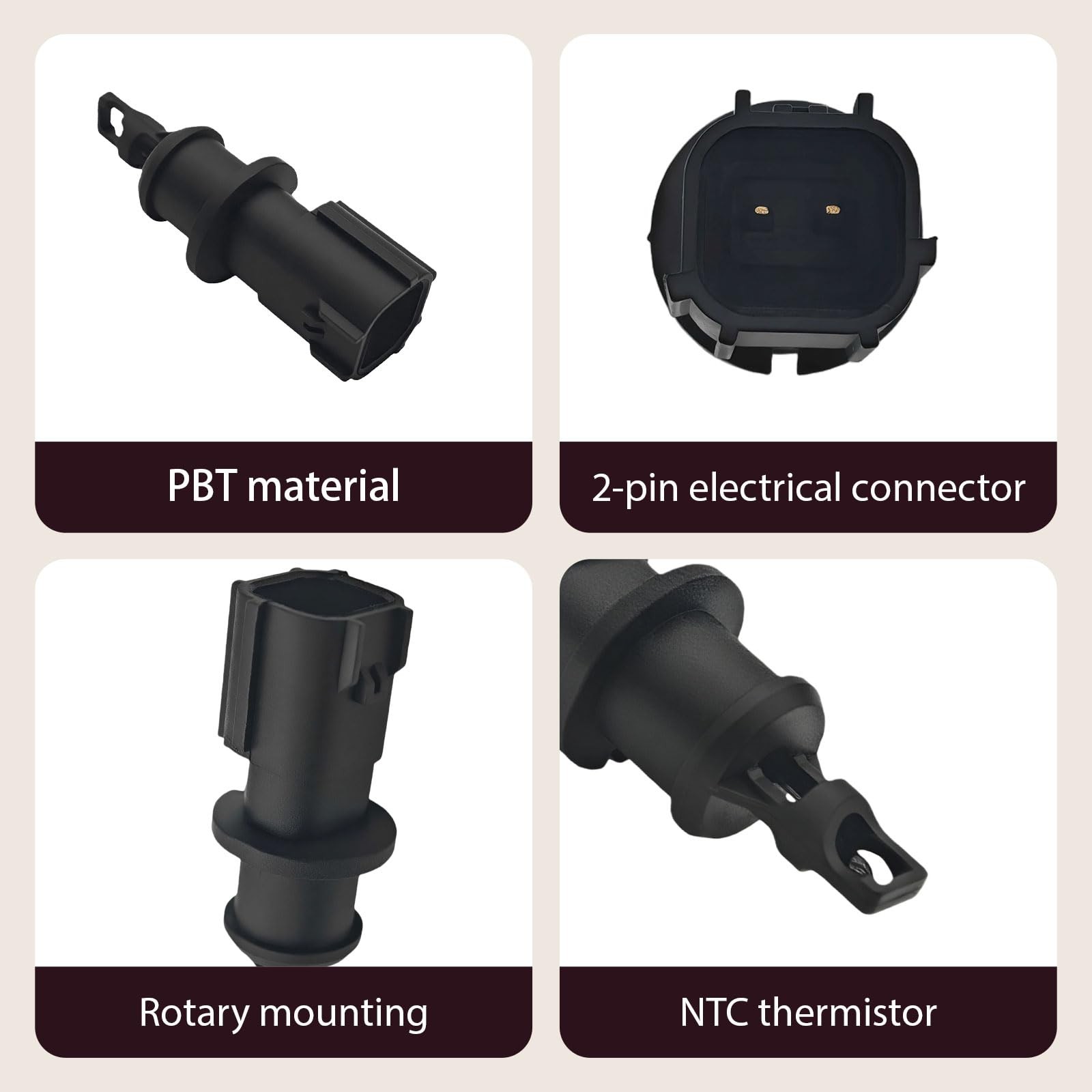 IAT Intake Air Temperature Sensor for Jeep, Dodge, Ram, Chrysler 20012017