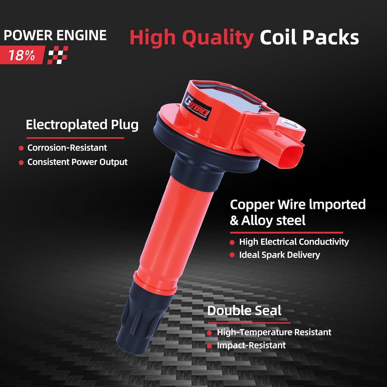 Set of 6 Upgraded Ignition Coil Pack and Spark Plug 2011-2020 for Ford F150 Expe