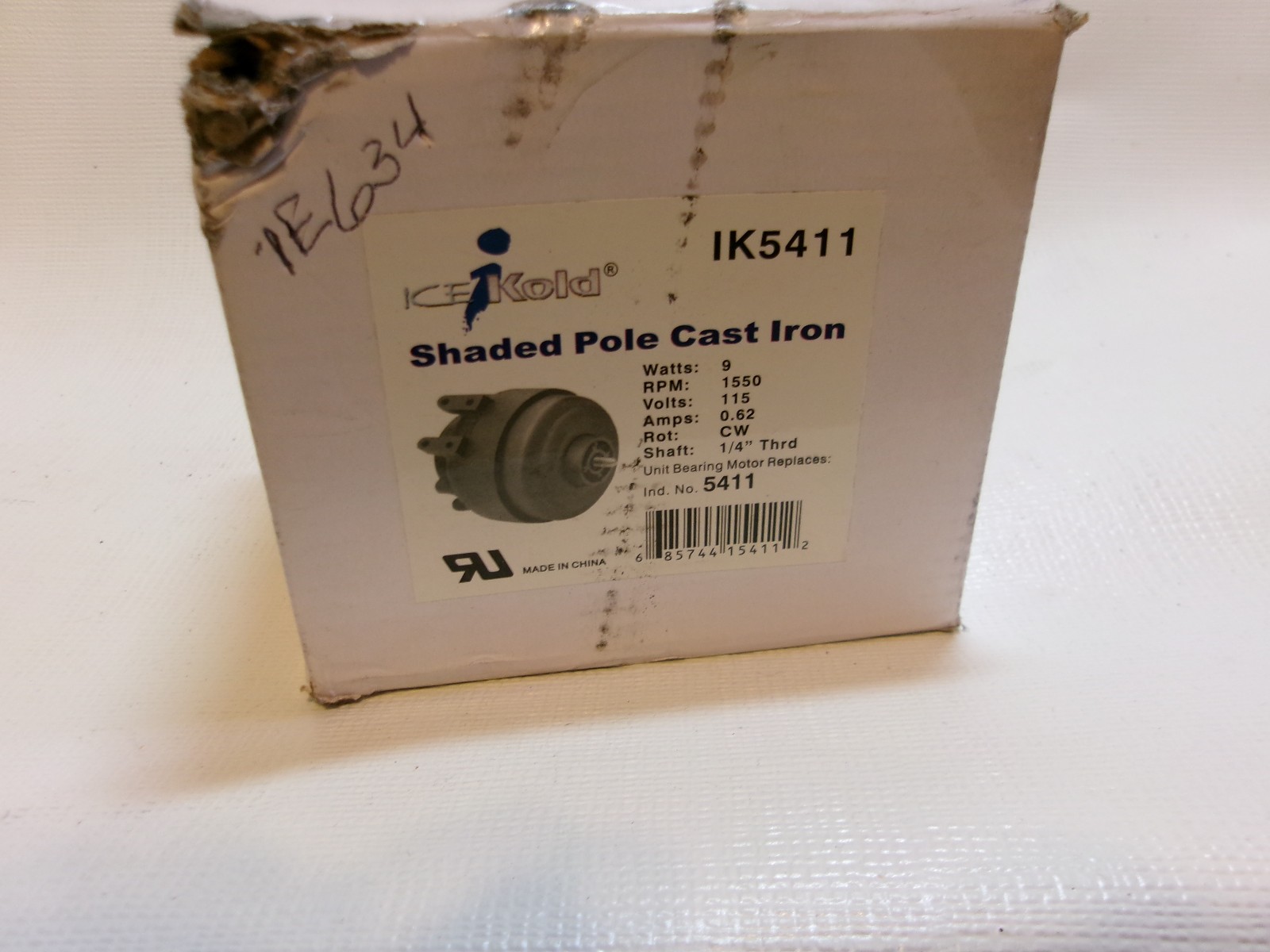 NEW ICE KOLD # IK5411 SHADED POLE CAST IRON 115V 1/4 THRD