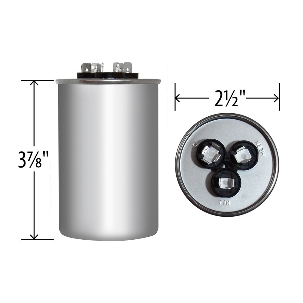 USA 45 + 5 uF Mfd 370 440VAC Replaces Titan HD PRCFD455A TRCFD455 G35-421