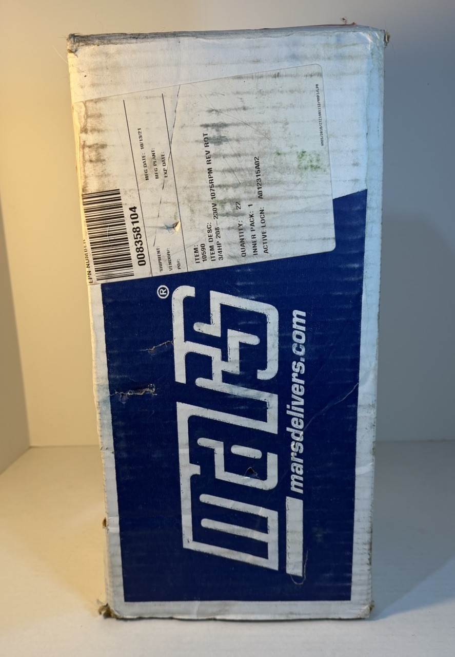 MARS 10590 BLOWER MOTOR 3/4HP 208/230VAC 1075RPM 4.5A BRAND NEW FACTORY SEALED