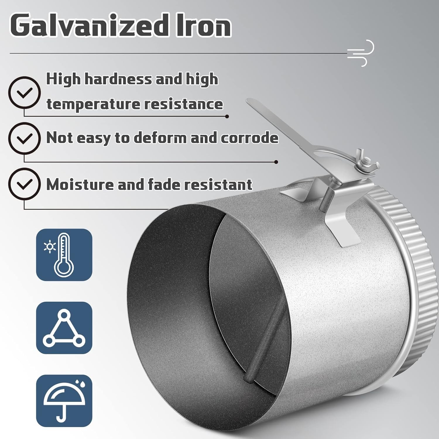 Adjustable Backdraft Damper Manual Volume Duct Galvanized Sheet Damper