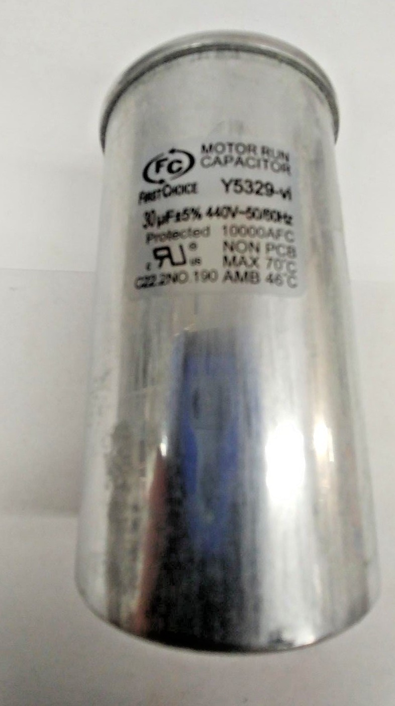 Lennox First Choice Y5329 30MFD 30uF +5% 440V Round Repair Capacitor