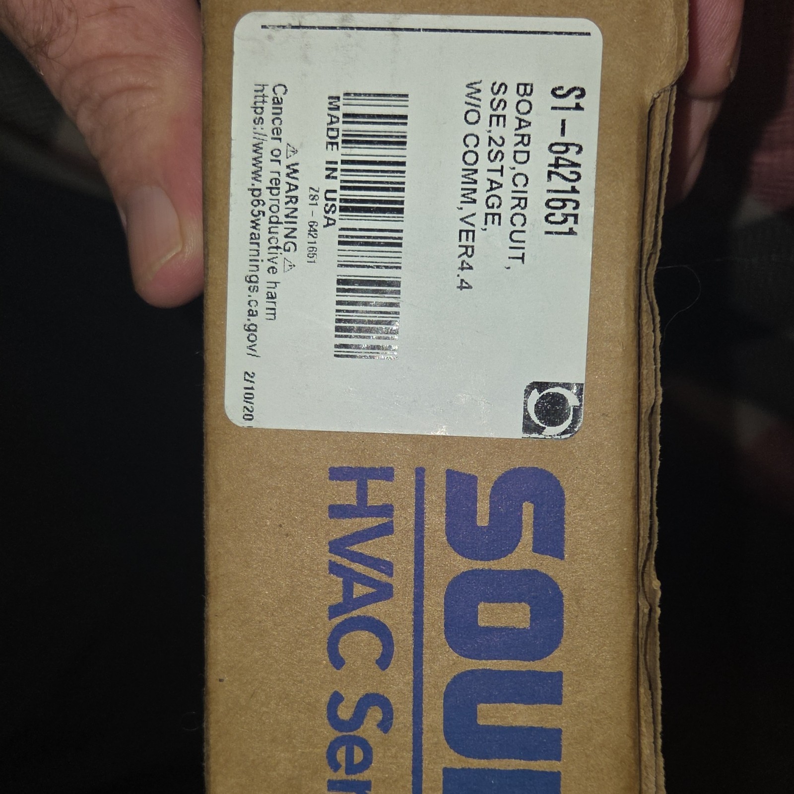 Source 1 HVAC Replacement Control Board 24V 5A S1-6421651 Smart Equipment