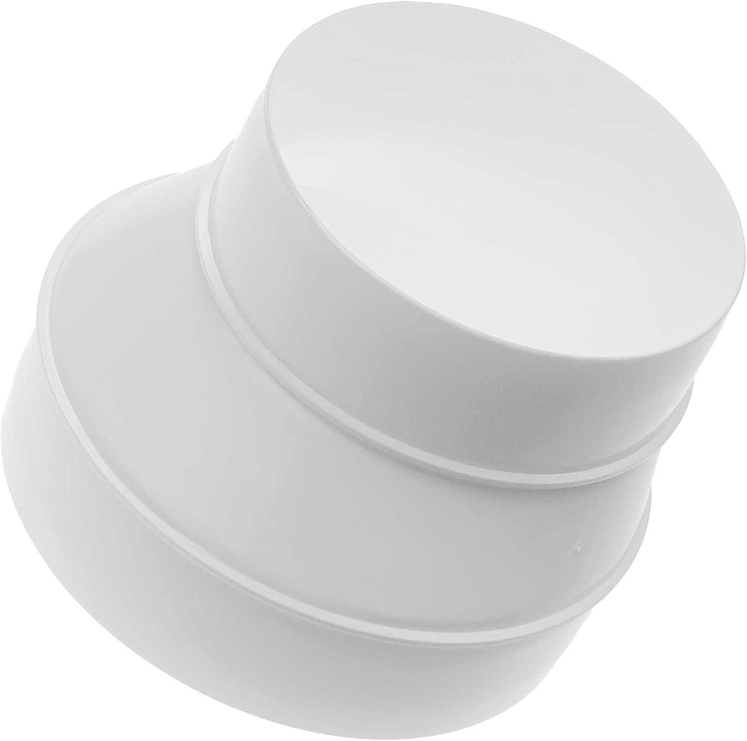 5 Inch to 4 Inch Plastic Duct Reducer – Male Fit round Duct Connector for Low-Te