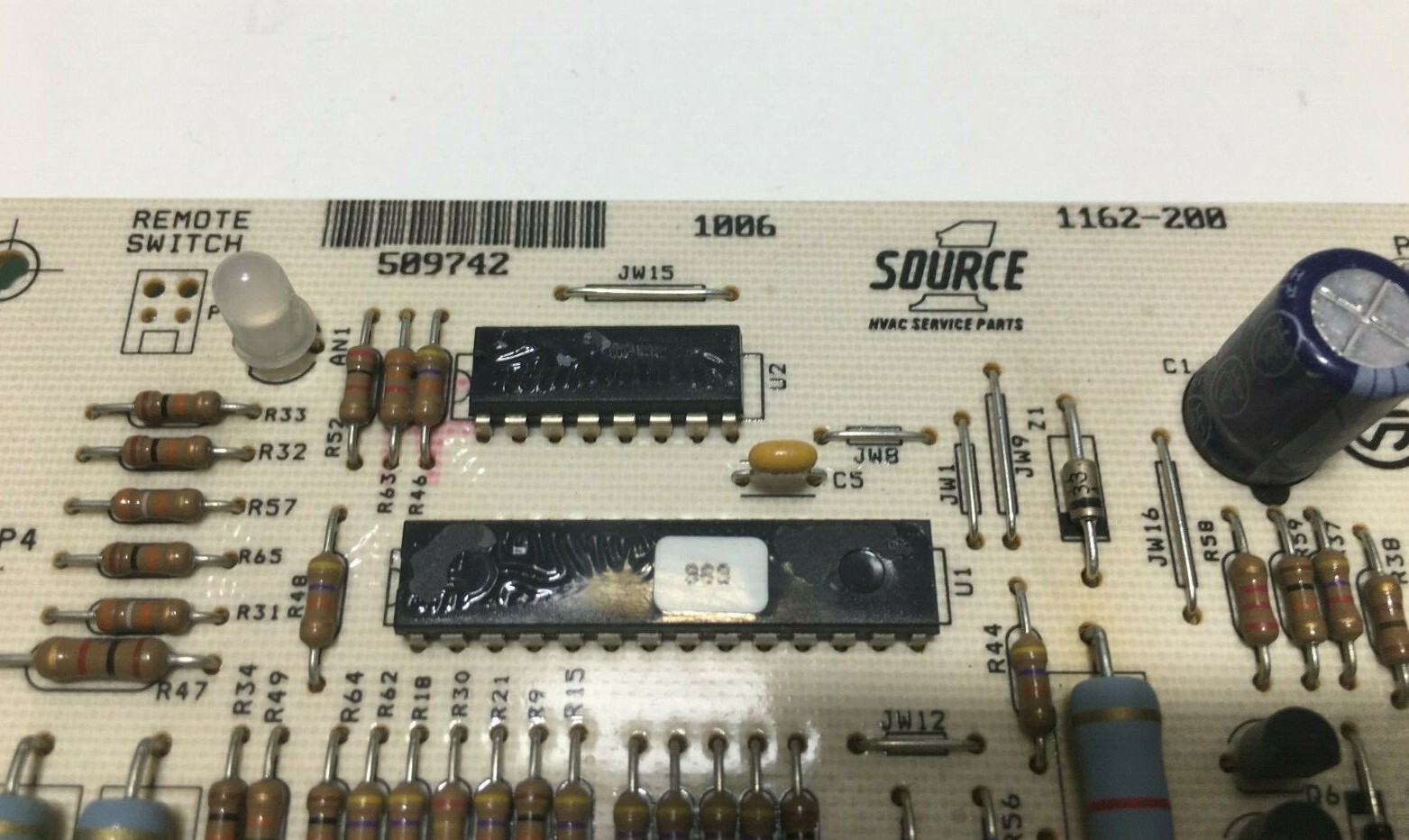 Honeywell 1162-200 Furnace Fan Control Circuit Board 509742 used #P275
