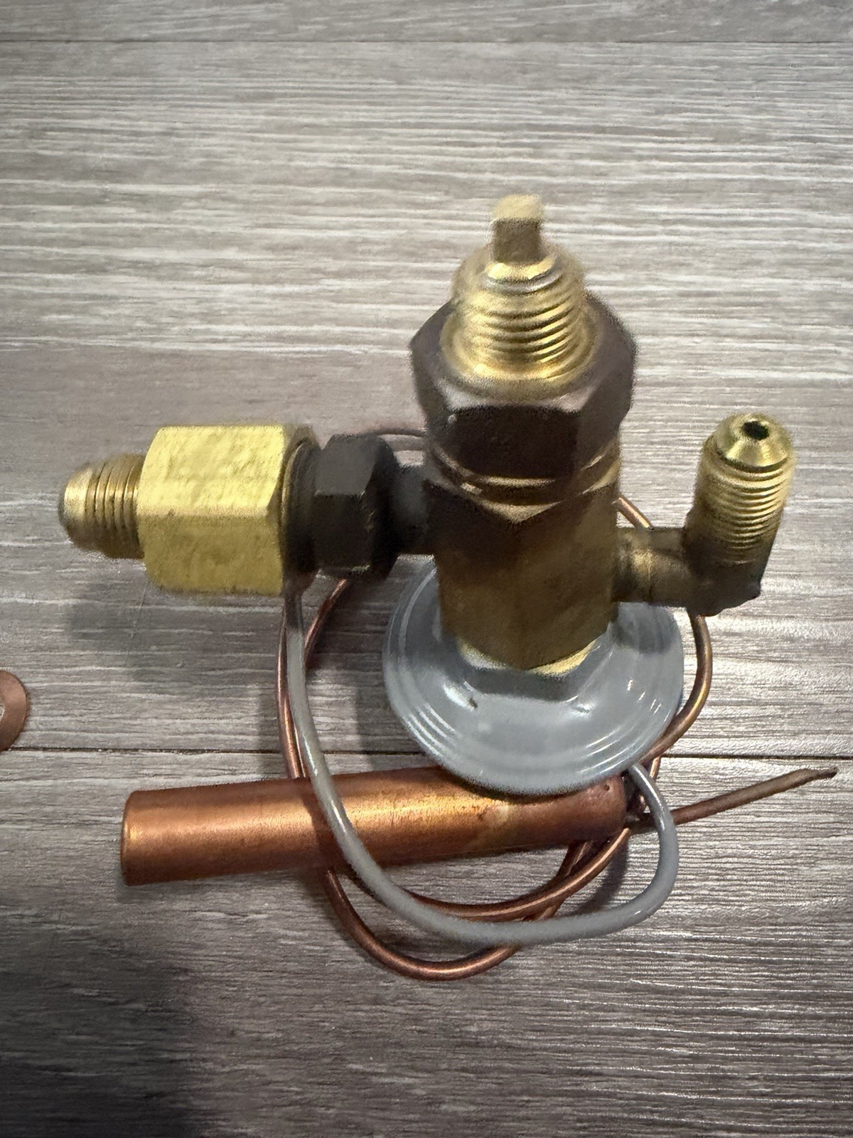 Sporlan FJ-1/2-C Expansion Valve Thermostatic 3/8 In 1/2 Out 30″ Cap Tube. USED