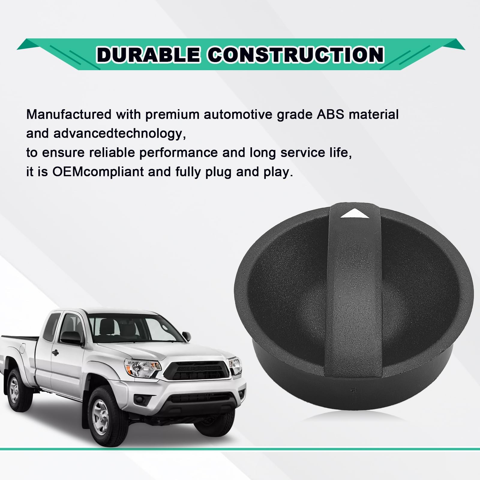 Compatible with 2005-2015 Toyota Tacoma HVAC Heater Control Knob A/C Air…