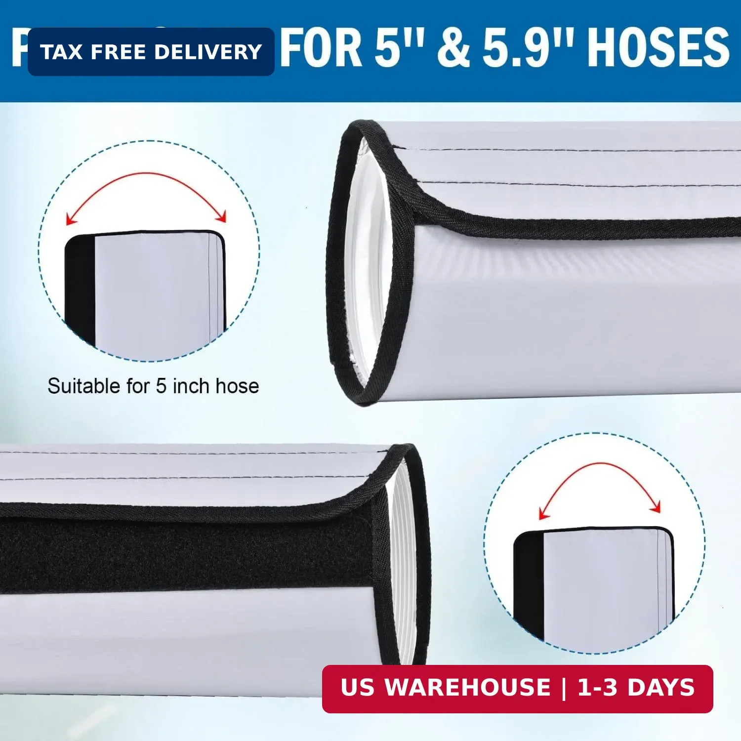 YoleShy 2 Pack Portable AC Hose Insulation Sleeve Thick Portable Air Conditioner