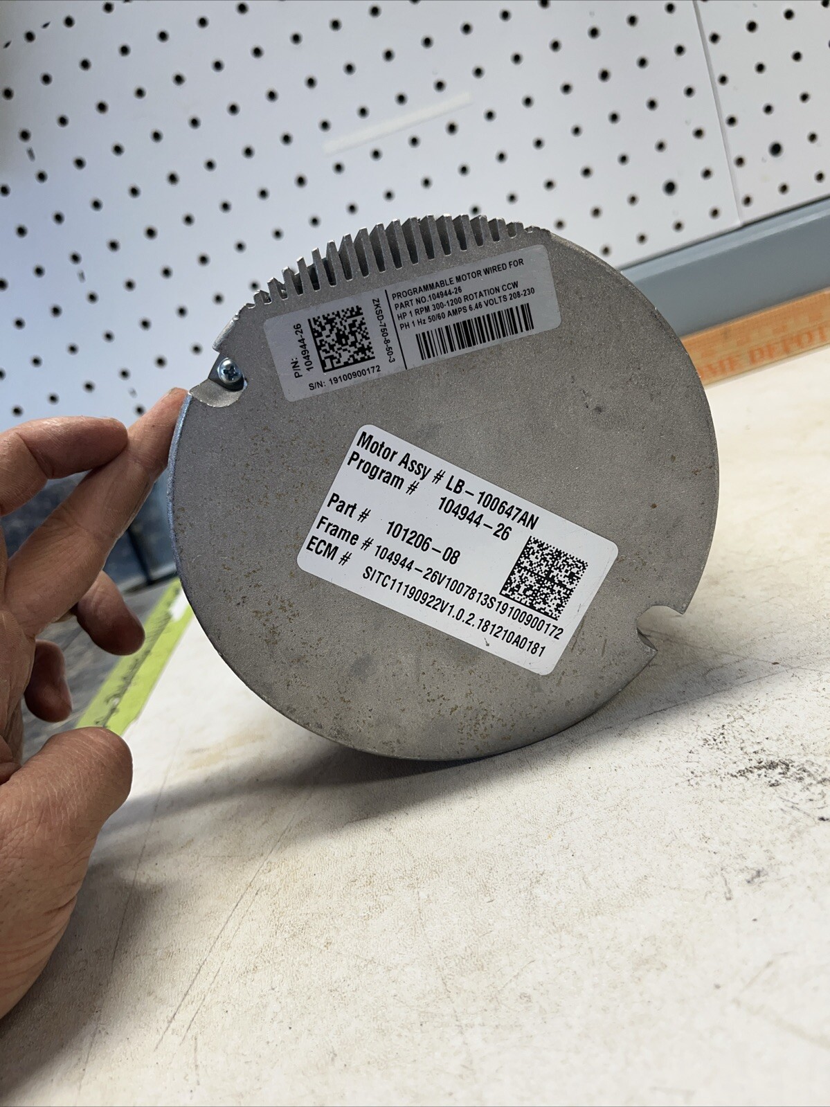 INTERLINK HVAC BLOWER MOTOR ZKSD-750-8-50-3 LB-100647AN 10944-26 101206-08