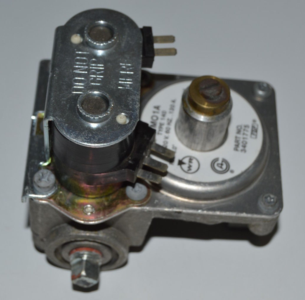 WHITE RODGERS FSP 3401775, 25MO1A DRYER GAS VALVE, NAT. GAS, 120V 60HZ, NEW