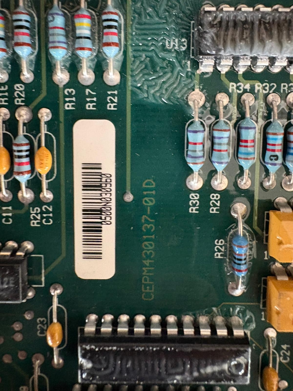 Carrier OP 12AS 005 CEPM430137-01D HVAC Chiller Control PCB Board Carrier Corp