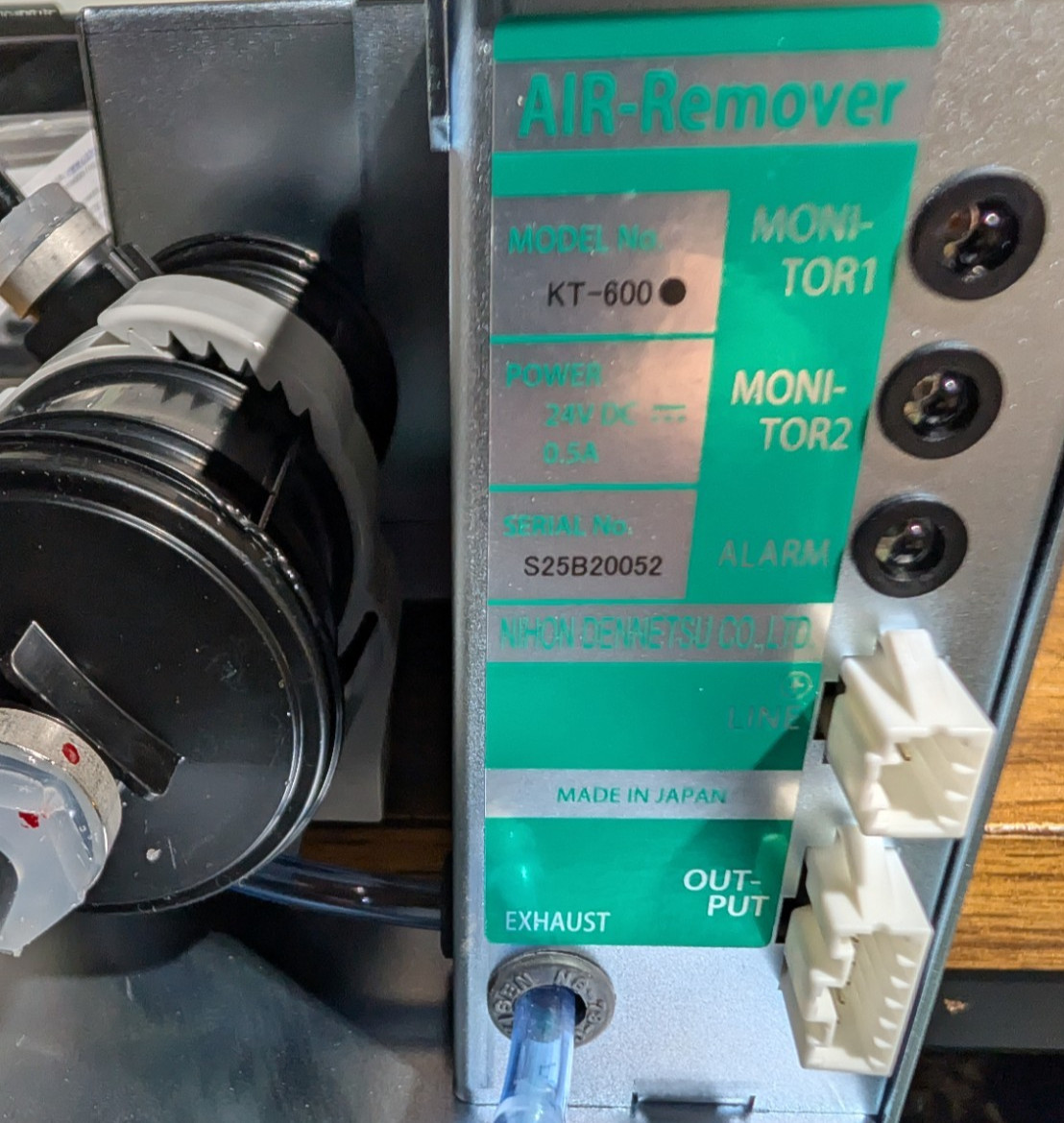 Nihon Dennetsu KT-600 Air Remover – 24 VDC – Fast Shipping! #Z37