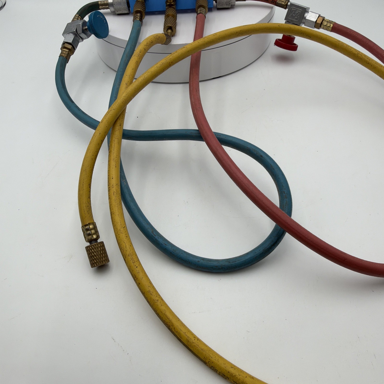 A/C Manifold Dual Gauge Set R134A R12 R22 R502 ACME HVAC AC Auto 5FT Hose
