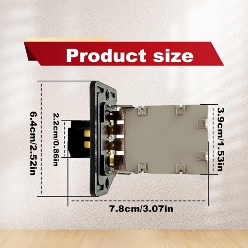 Blower Motor Resistor Compatible with Elantra Sonata Optima Sedona Forte Koup Fo