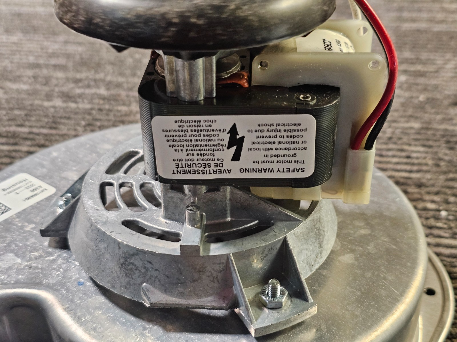 Fasco A360 2-Speed 2700 RPM 1/25 HP CW Shaded Pole Draft Inducer Motor