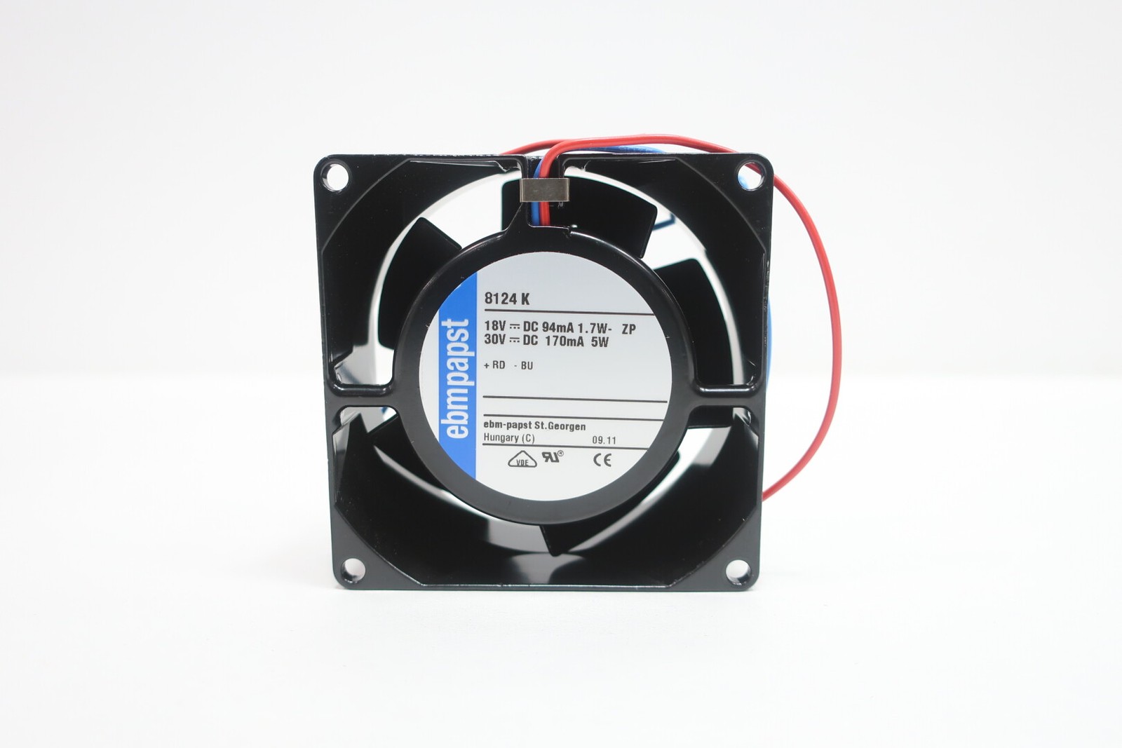 Ebmpapst 8124K Cooling Fan 3in 30v-dc
