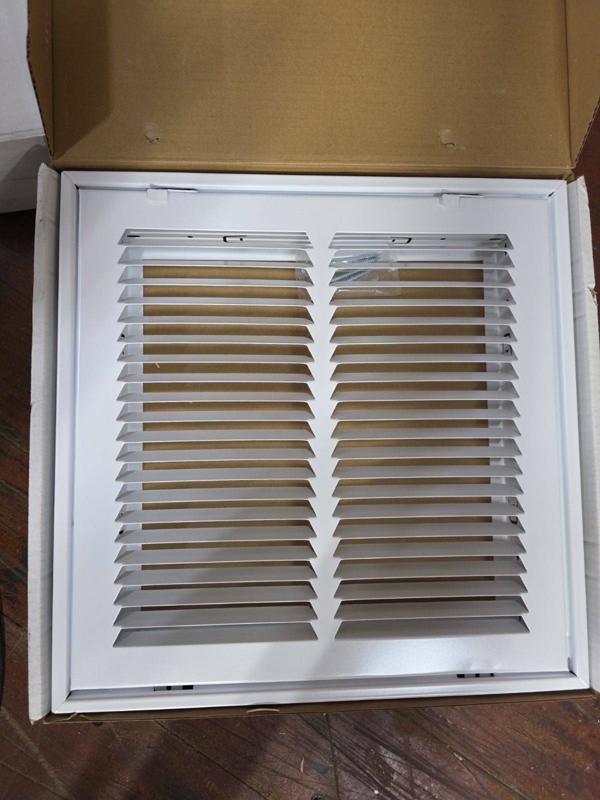 12 in. x 12 in. Return Air Filter Grille, White Everbilt E190RF 12×12