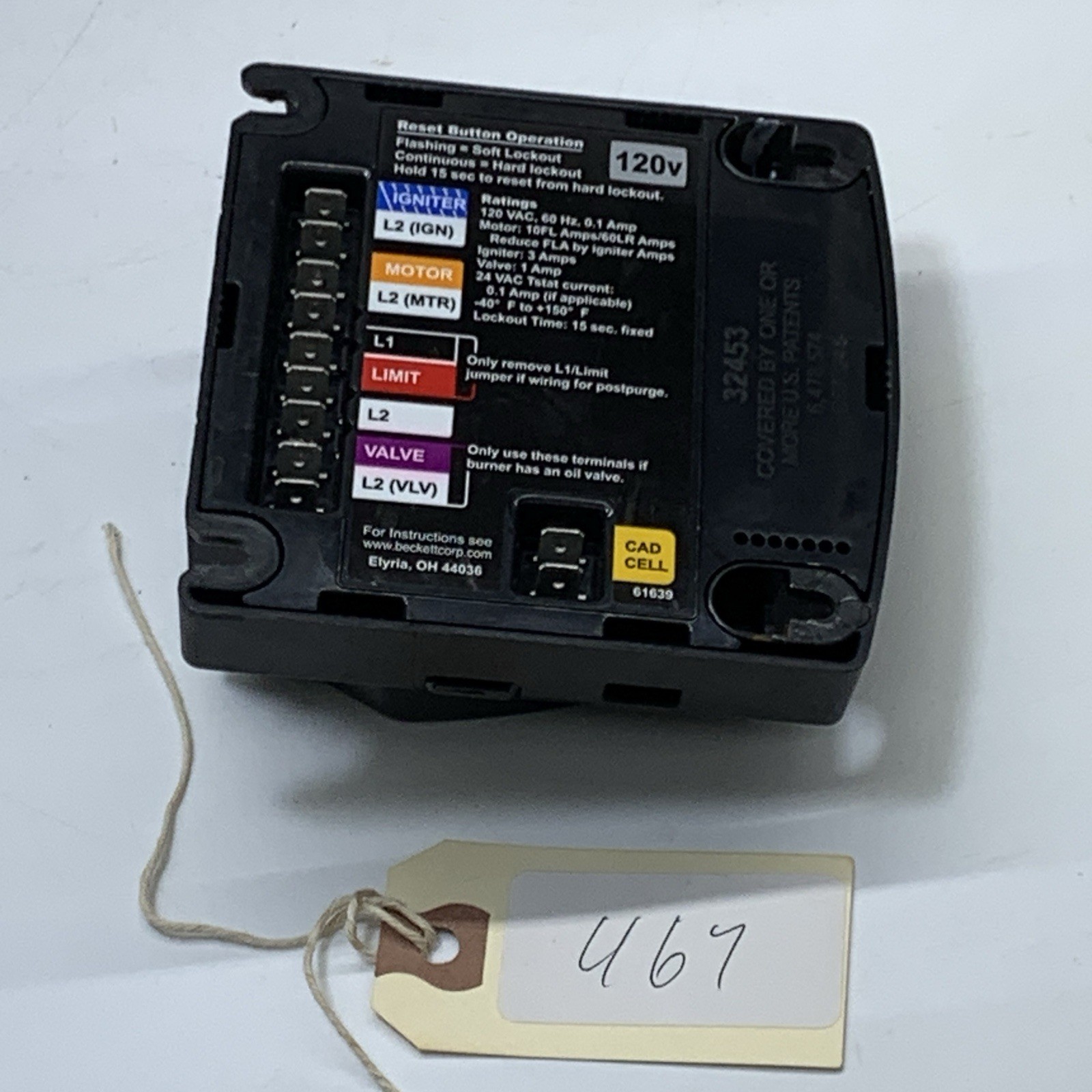 Beckett Genisys 7505 120V Oil Burner Primary Control 7505P-1515 Free Shipping