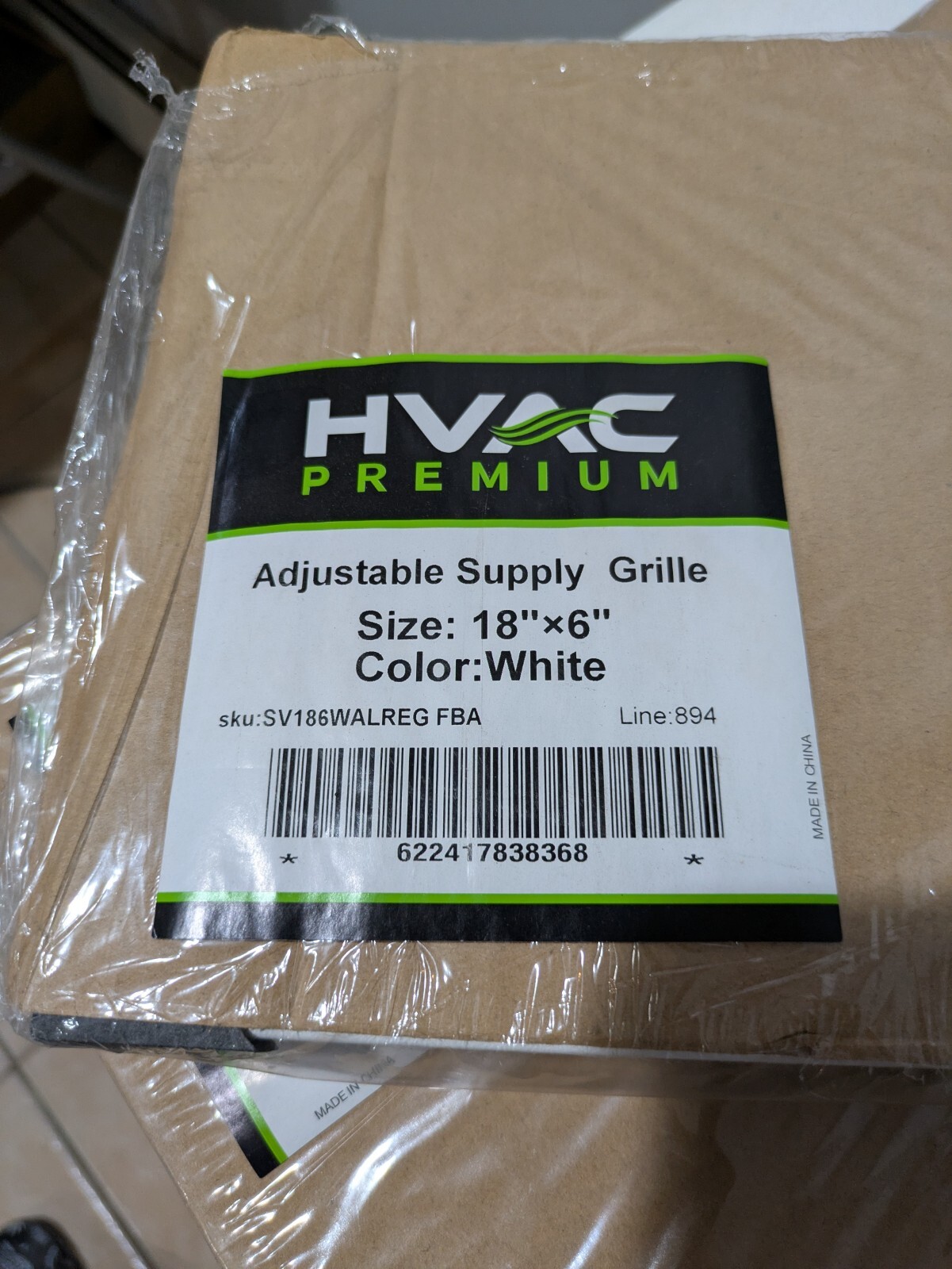 18″ X 6″ ADJUSTABLE AIR SUPPLY DIFFUSER – HVAC HVAC Premium
