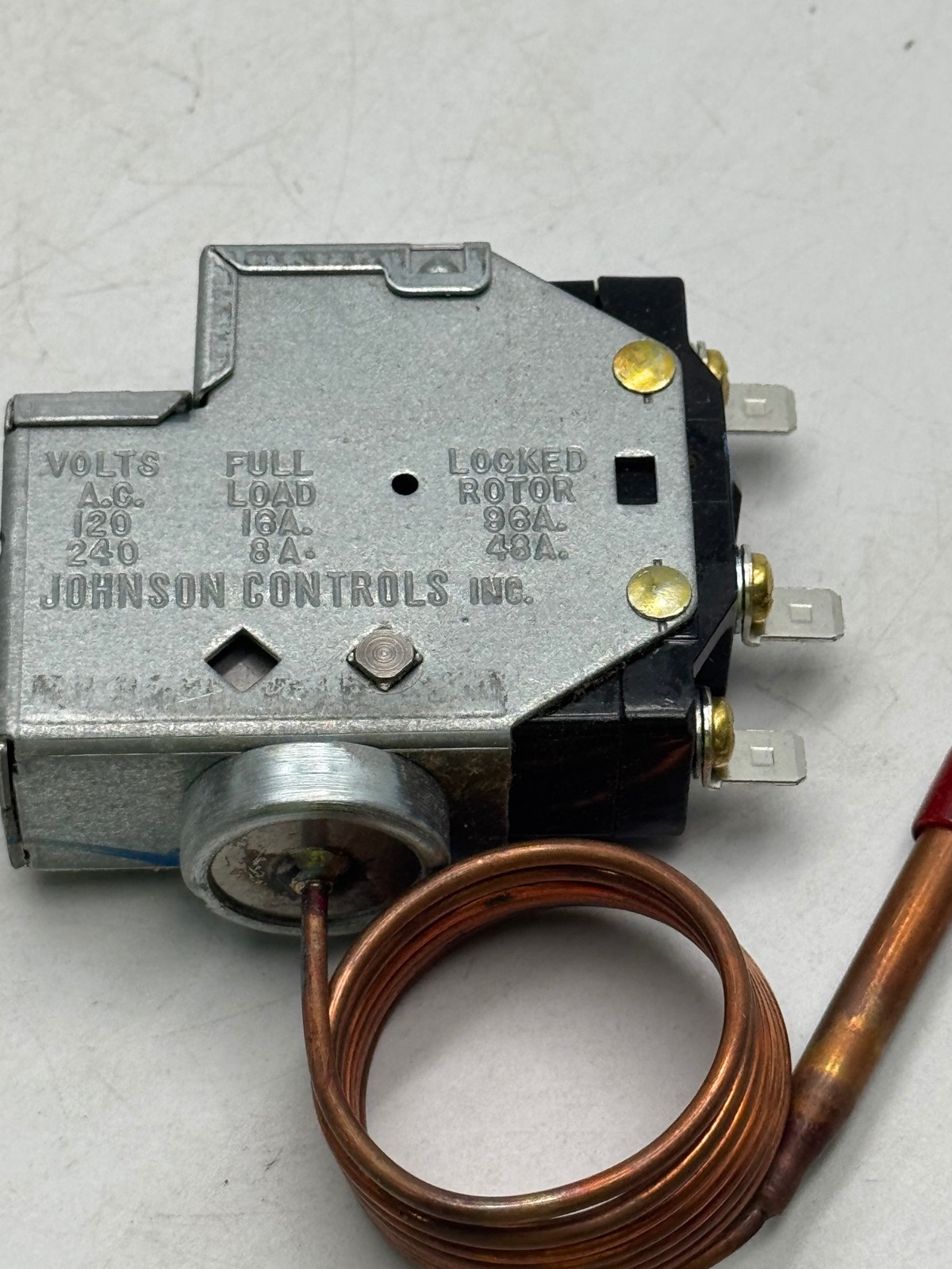 Johnson Controls Pressure Controller 448-1522 Capillary Bulb Switch HVAC OEM