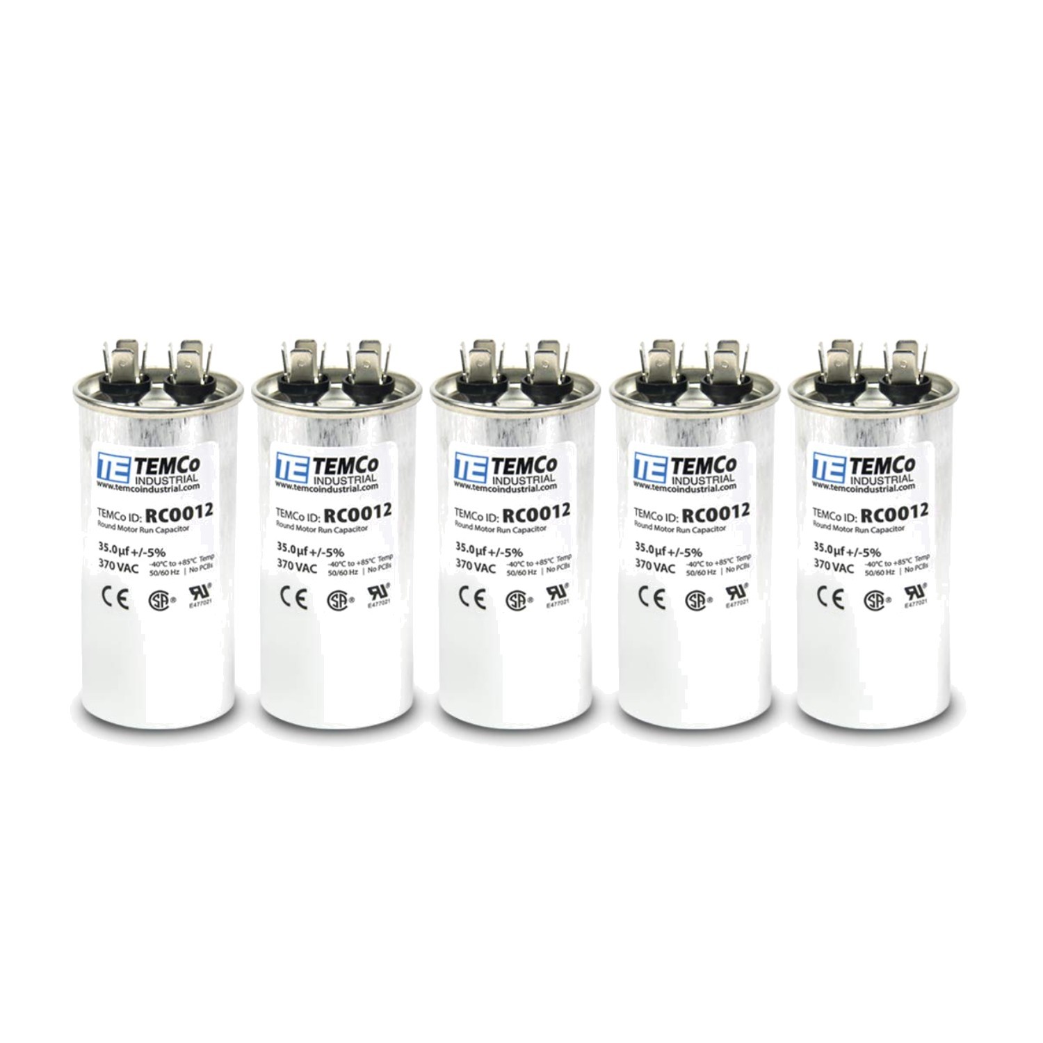 35 MFD Capacitor 370V HVAC AC Fan Motor 5 Pack